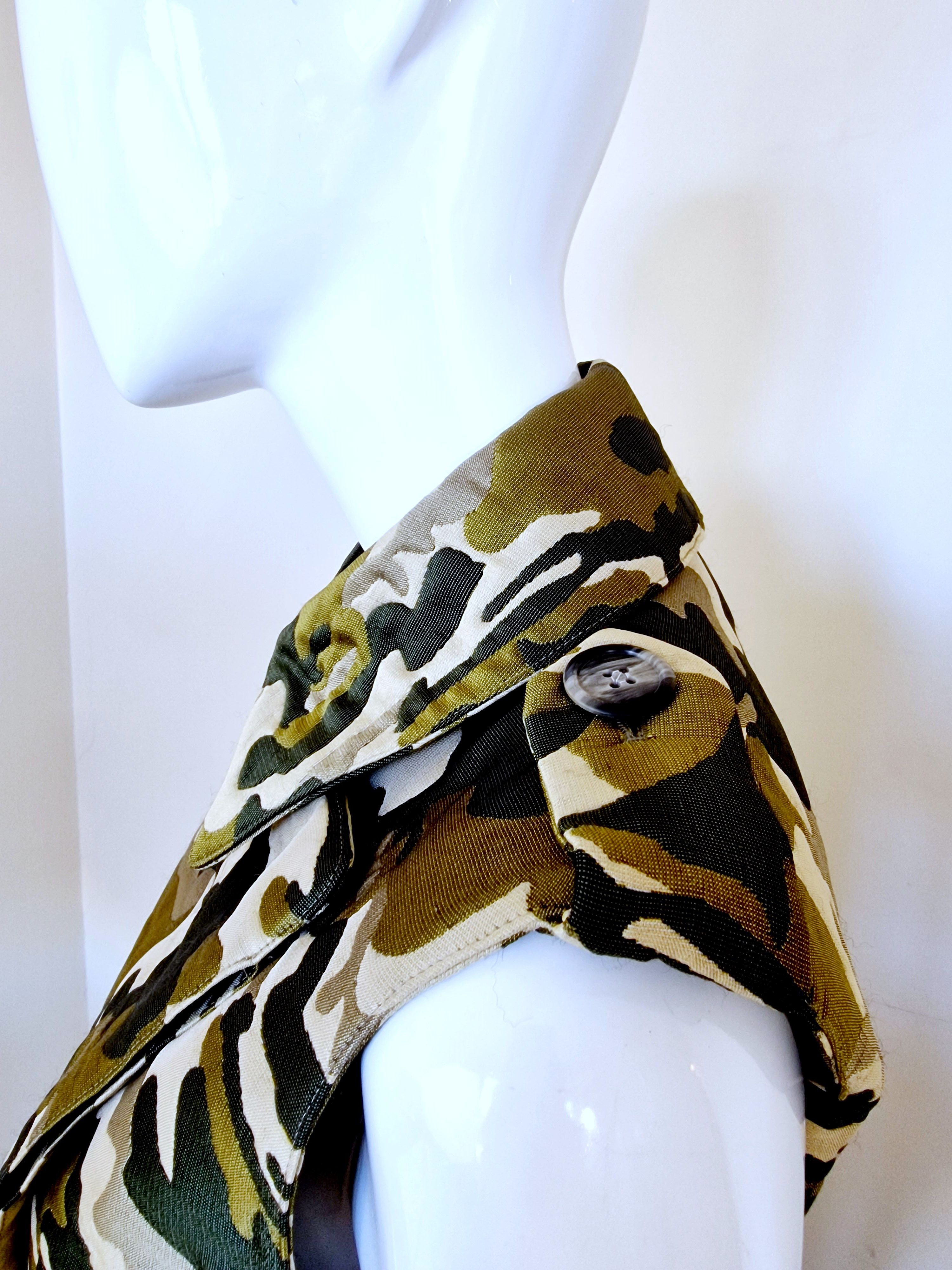 Alexander McQueen S/S 1998 Camo Camouflage Dress Suit