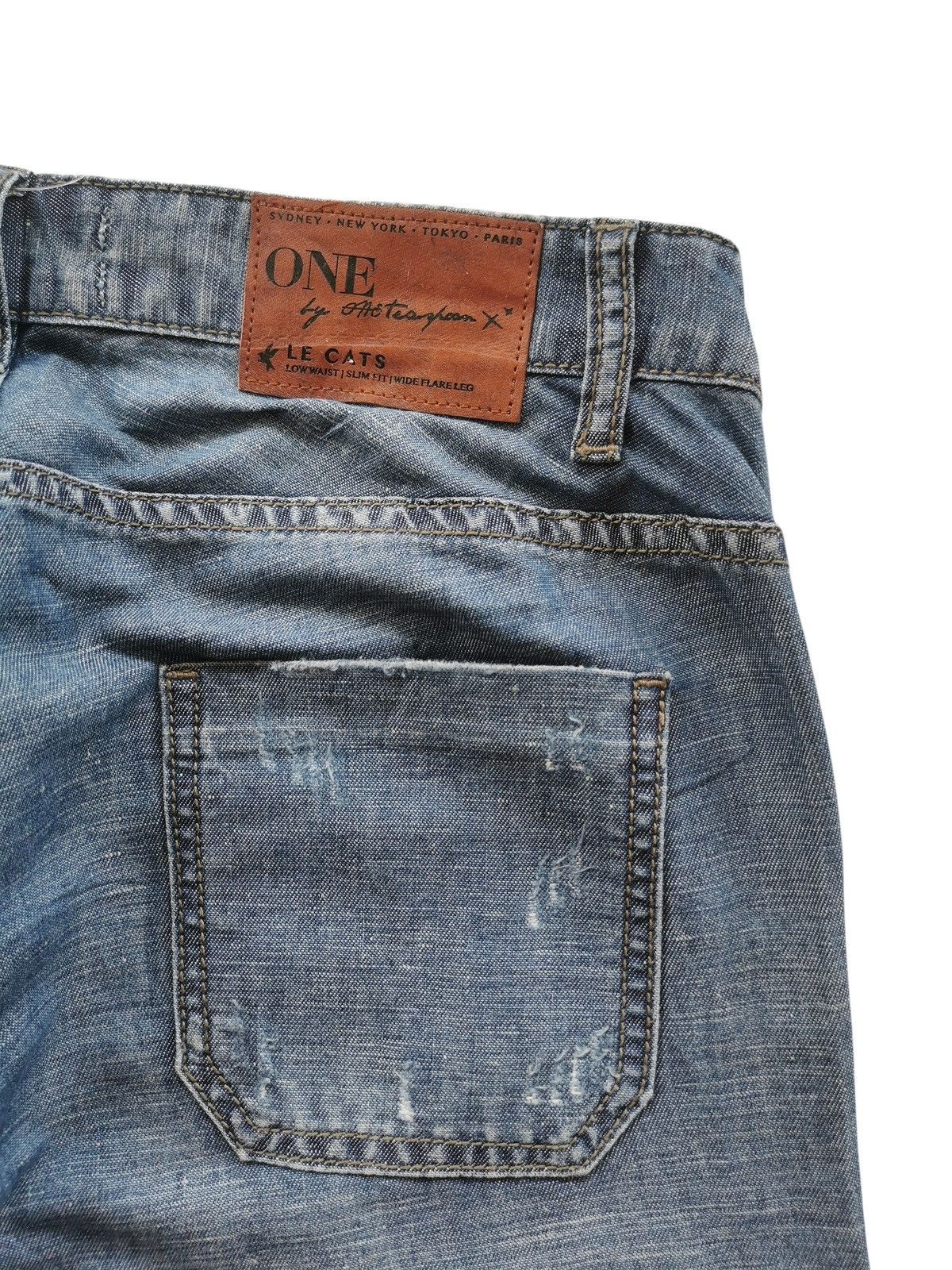 If Six Was Nine LE CATS LOWWAIST WIDE FLARE LEG STYLE LGB IF6WASNINE 🟦 Size 30" / US 8 / IT 44 - 6 Thumbnail
