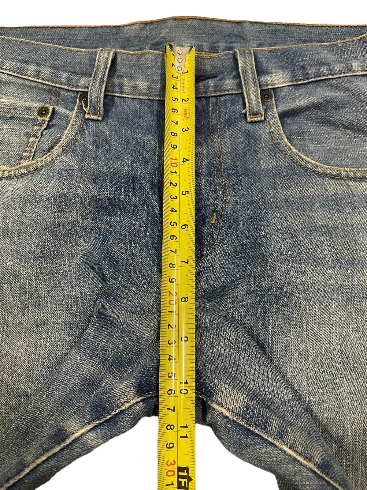 14th Addiction Vintage Japanese Brand Blue Wash Style Baggy Jeans Size US 31 - 13 Thumbnail
