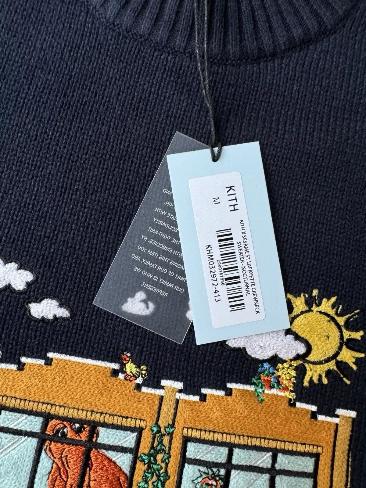 Kith KITH Sesame Street Knit Lafayette Crewneck Sweater Nocturnal Size US M / EU 48-50 / 2 - 4 Thumbnail