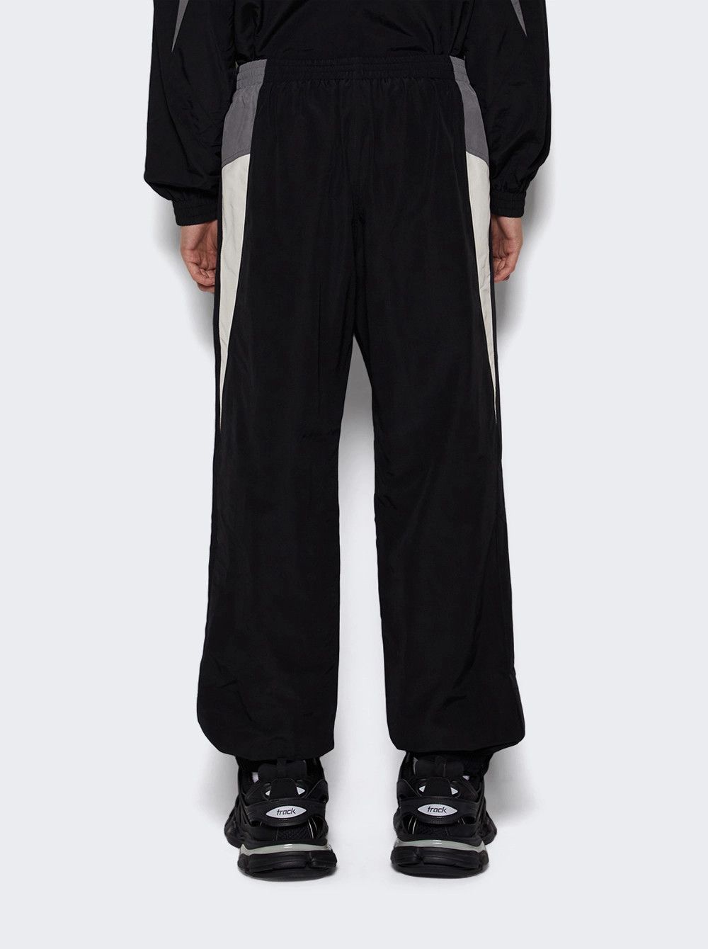 Balenciaga o1in1g0825 3B Sports Icon Regular Tracksuit Pants in Black Size US 28 / EU 44 - 4 Thumbnail