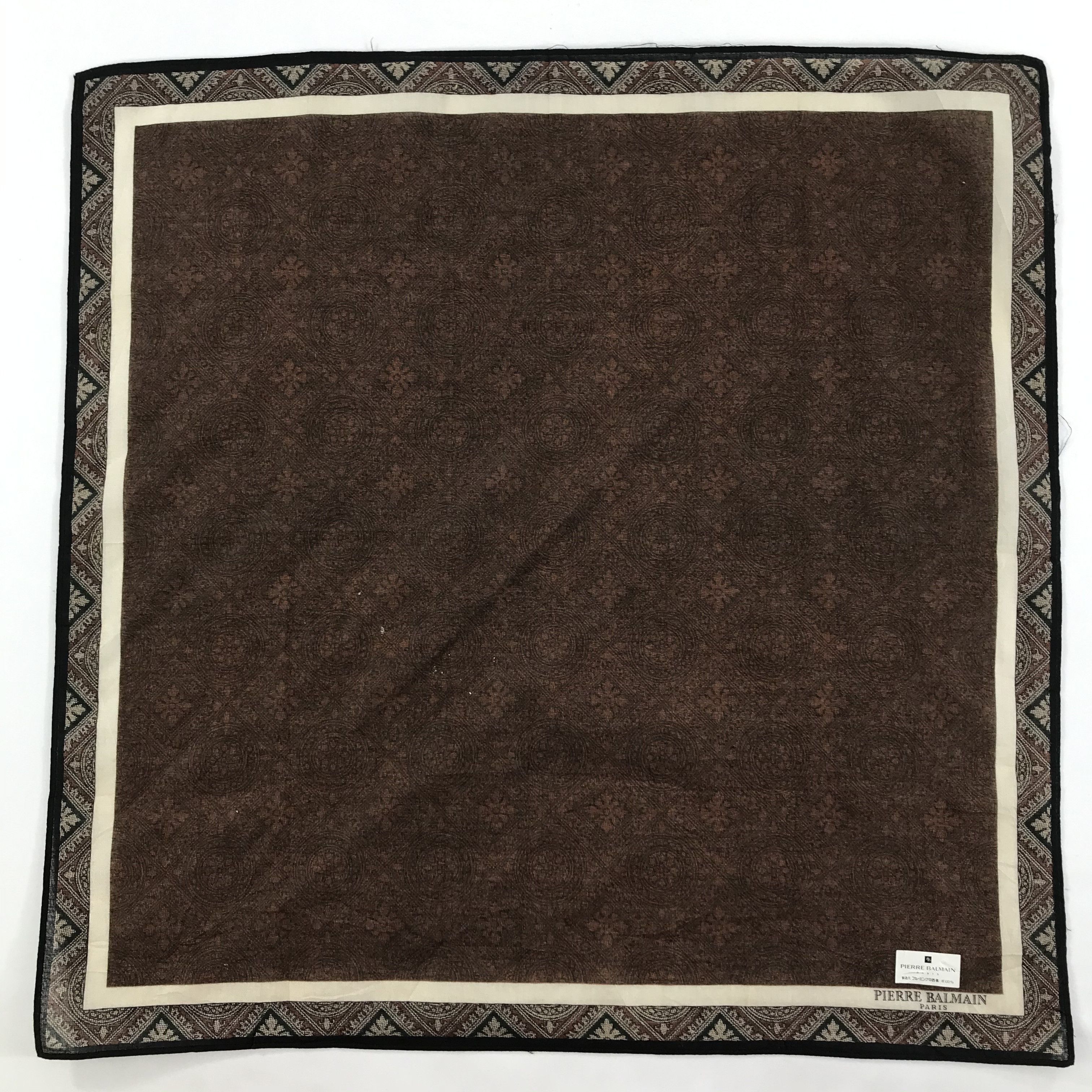 Pierre Balmain × Vintage Pierre Balmain Bandana / Handkerchief / Neckerchief - S1616 Size ONE SIZE - 1 Thumbnail
