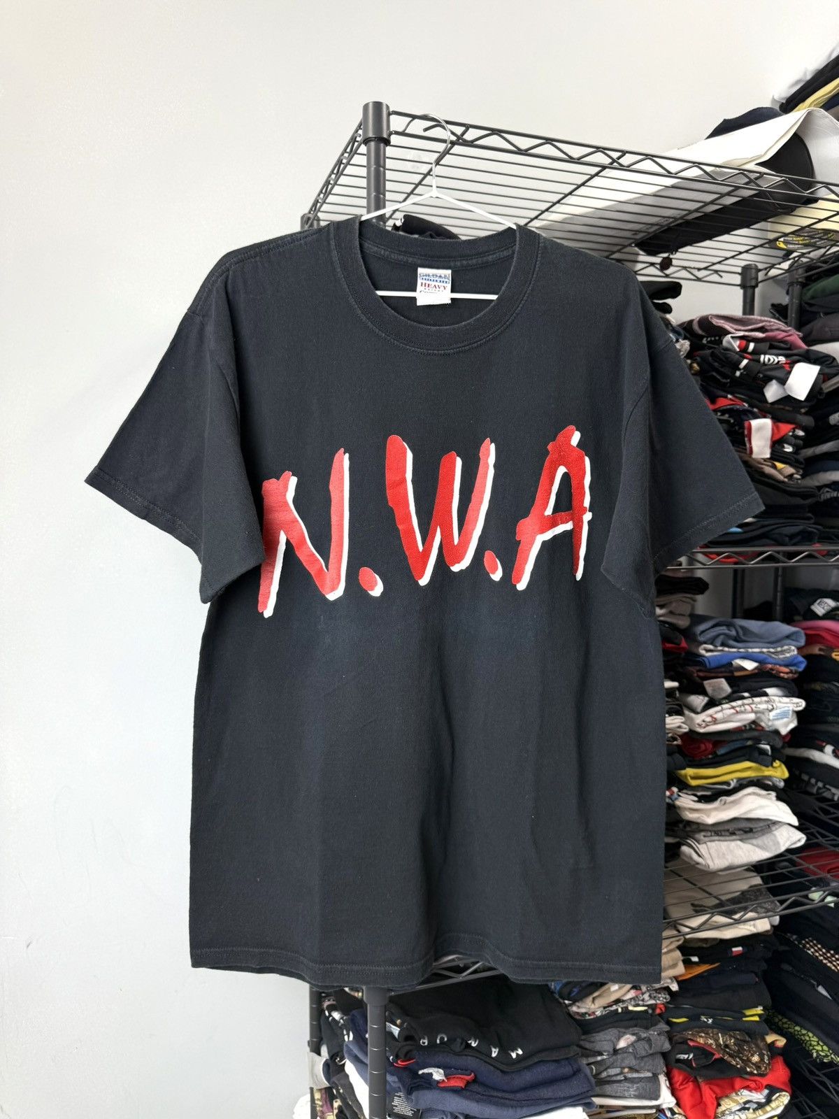 Rap Tees Rare! 1990’s Vintage NWA Rap T Shirt Eazy E Ice Cube Dr Dre Size US L / EU 52-54 / 3 - 1 Thumbnail