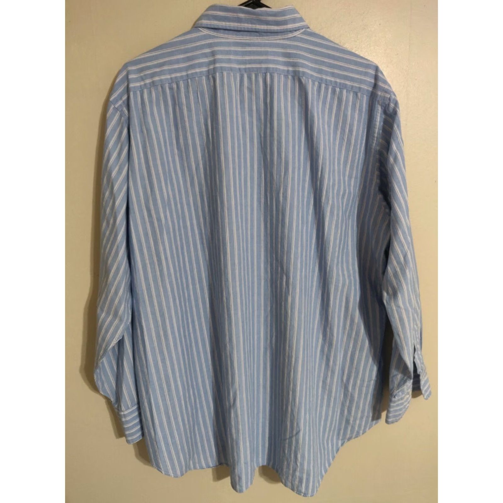 Polo Ralph Lauren Polo Ralph Lauren Dress Shirt Blue Stripes L/S Button Men's 17.5 34/35 Size 48R - 4 Thumbnail