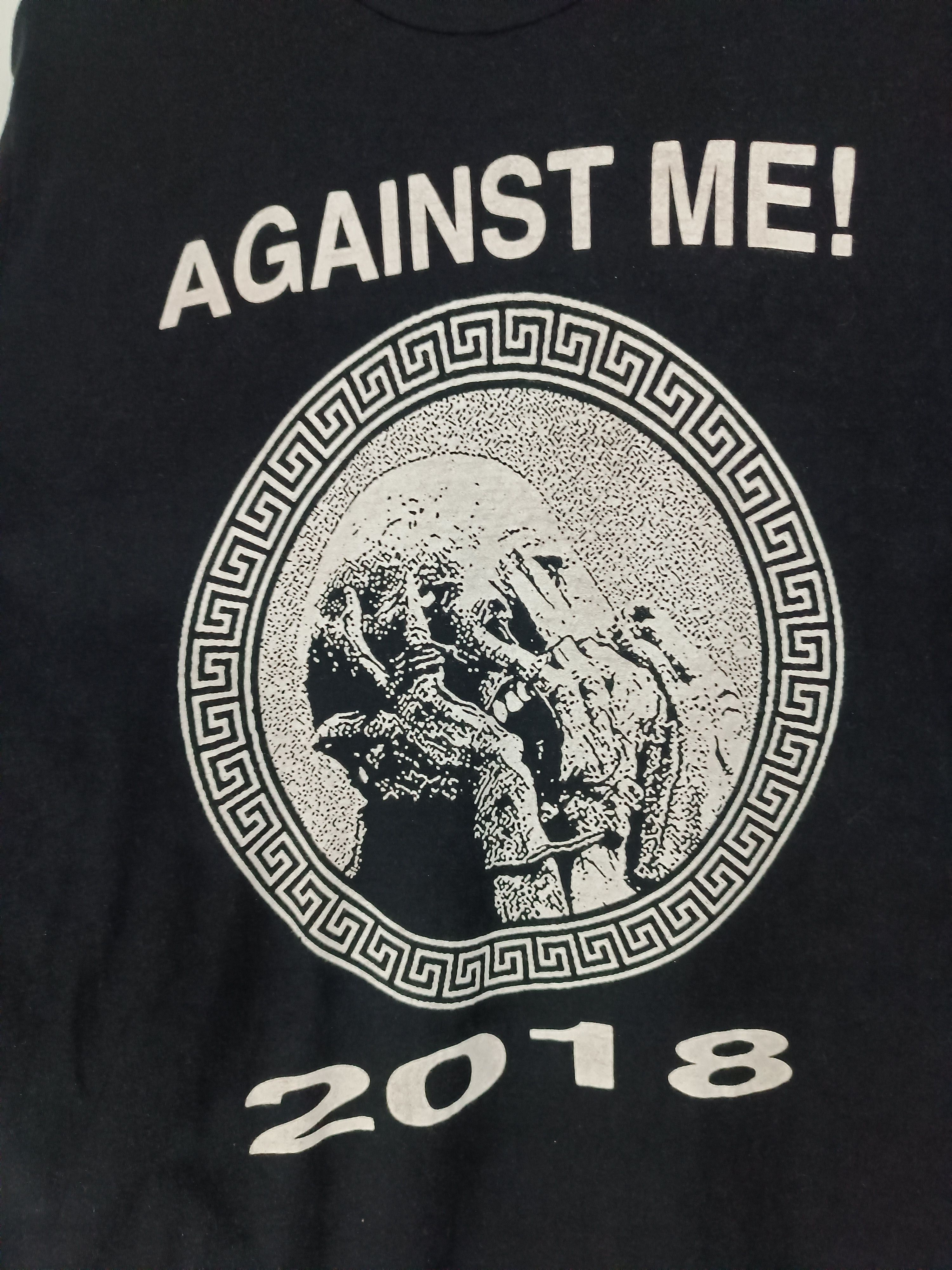 Band Tees VINTAGE 2018 AGAINST ME! PUNK TEE mxpx offspring nofx Size US L / EU 52-54 / 3 - 8 Thumbnail