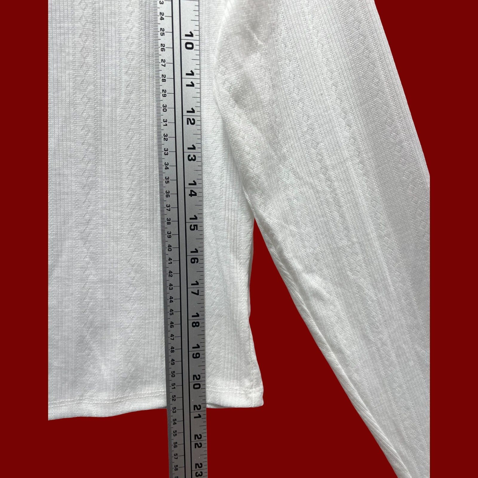 Other Wild Fable - Women's Long Sleeve Pointelle T-Shirt - White - Size XXL / US 16-18 / IT 52-54 - 6 Thumbnail