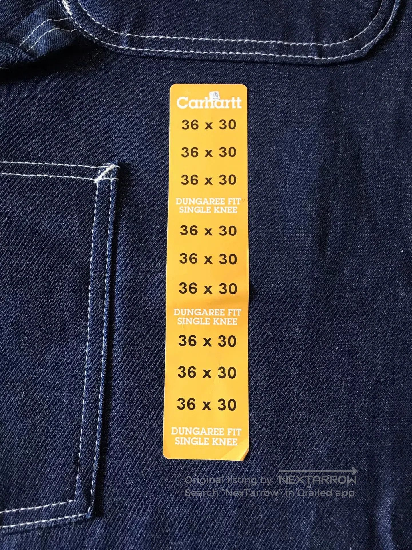 Carhartt Carhartt B03 Raw Denim Jeans W36L30. Size US 36 / EU 52 - 7 Thumbnail