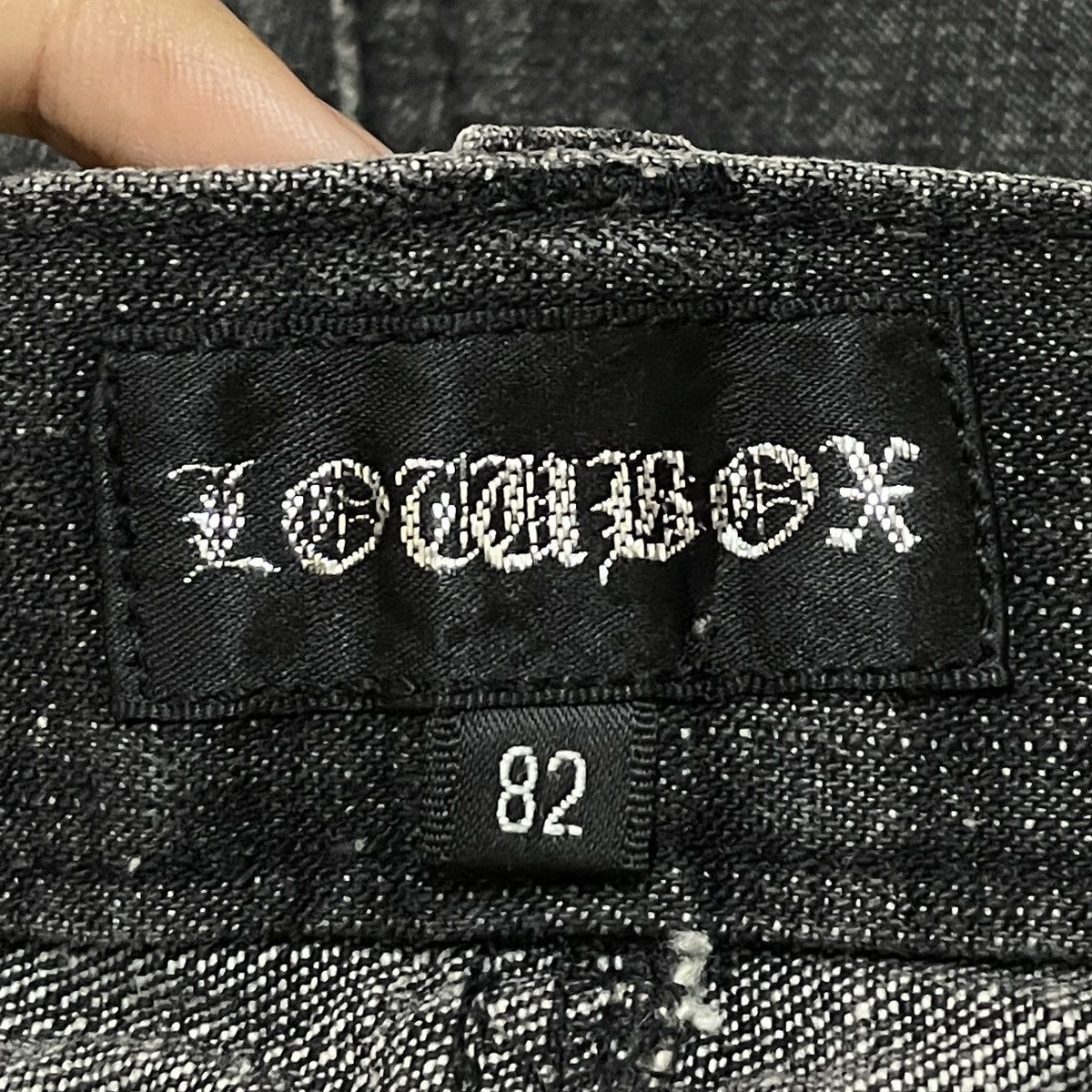 14th Addiction Rare Design Vintage Japanese Brand LowBox Jeans 1990s Size US 32 / EU 48 - 9 Thumbnail