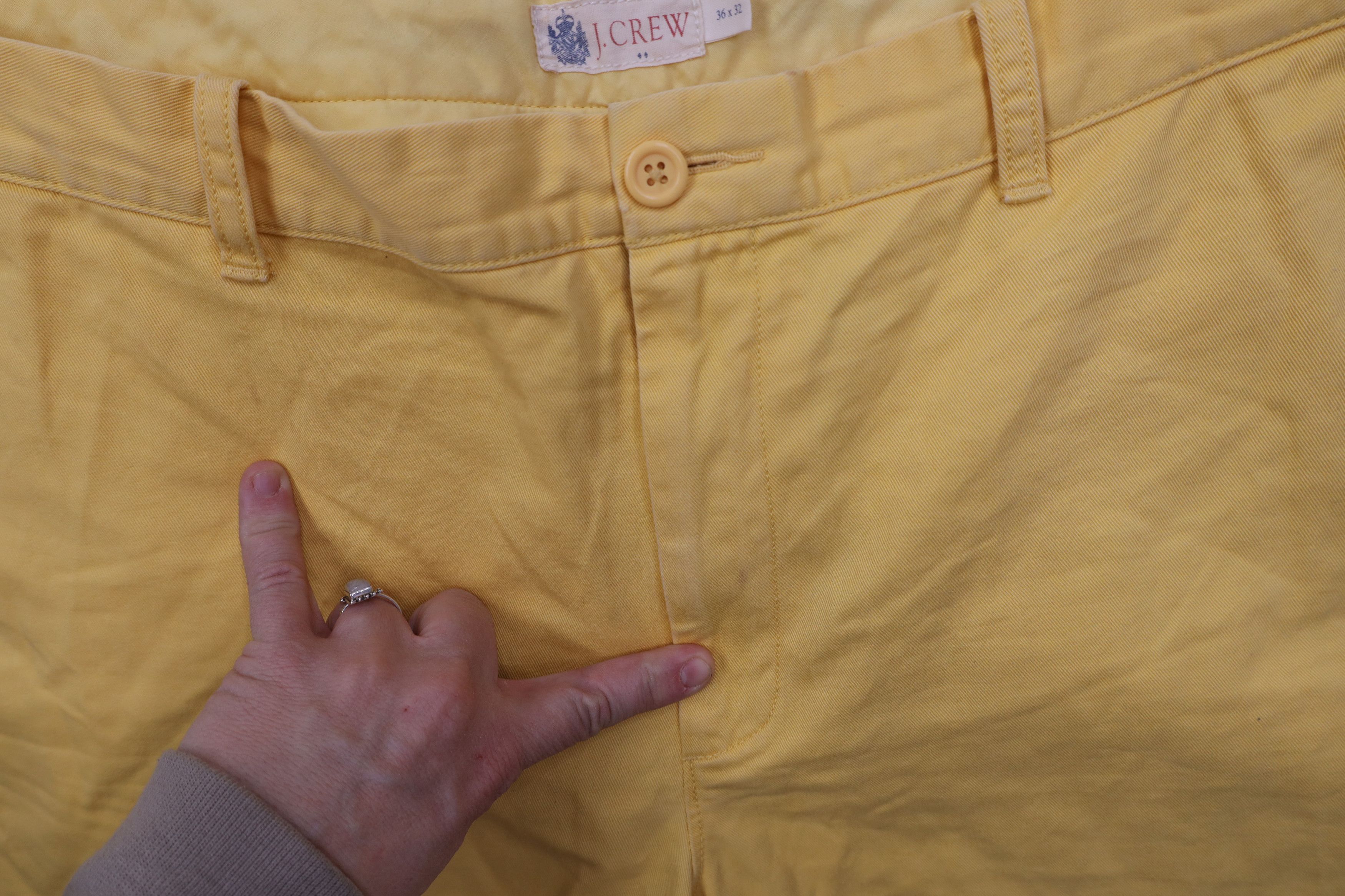 J.Crew Vintage Y2K J Crew Wide Leg Chino Pants Trousers Yellow Size US 36 / EU 52 - 8 Thumbnail