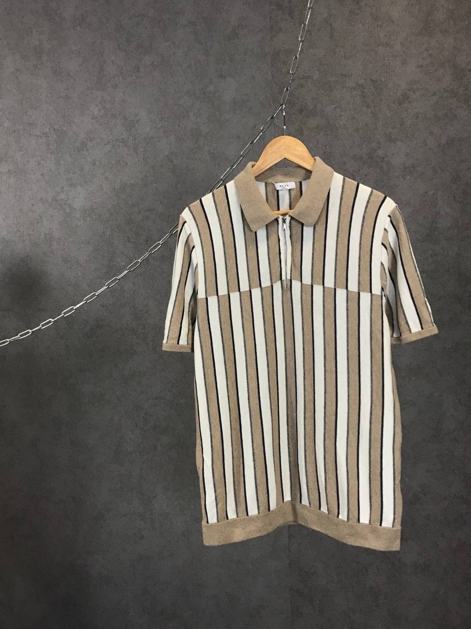Reiss Reiss designer wool polo tee Size US L / EU 52-54 / 3 - 1 Thumbnail