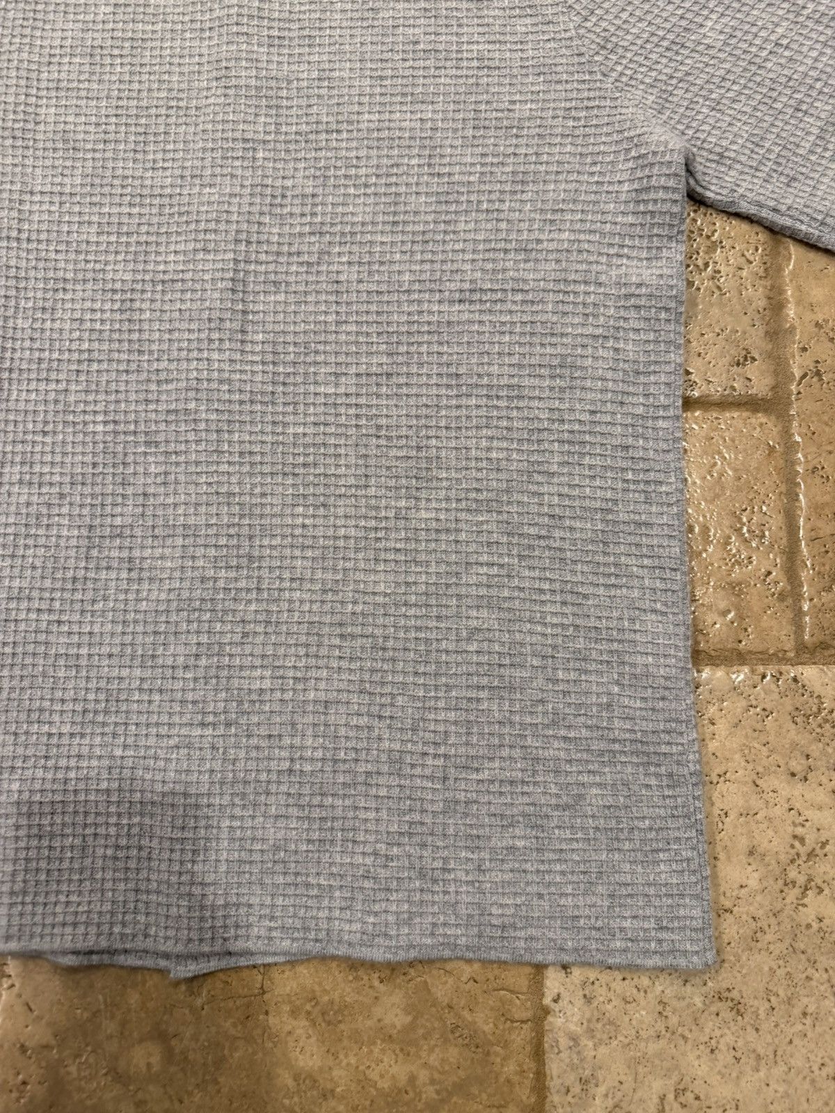 The Row The Row Barkley Wool/Cashmere Grey Button Waffle-Knit Shirt Size US L / EU 52-54 / 3 - 14 Thumbnail