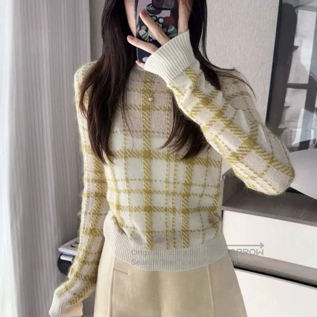 Dior Dior Plaid Colorblock Wool Sweater. Size XS / US 0-2 / IT 36-38 - 8 Thumbnail
