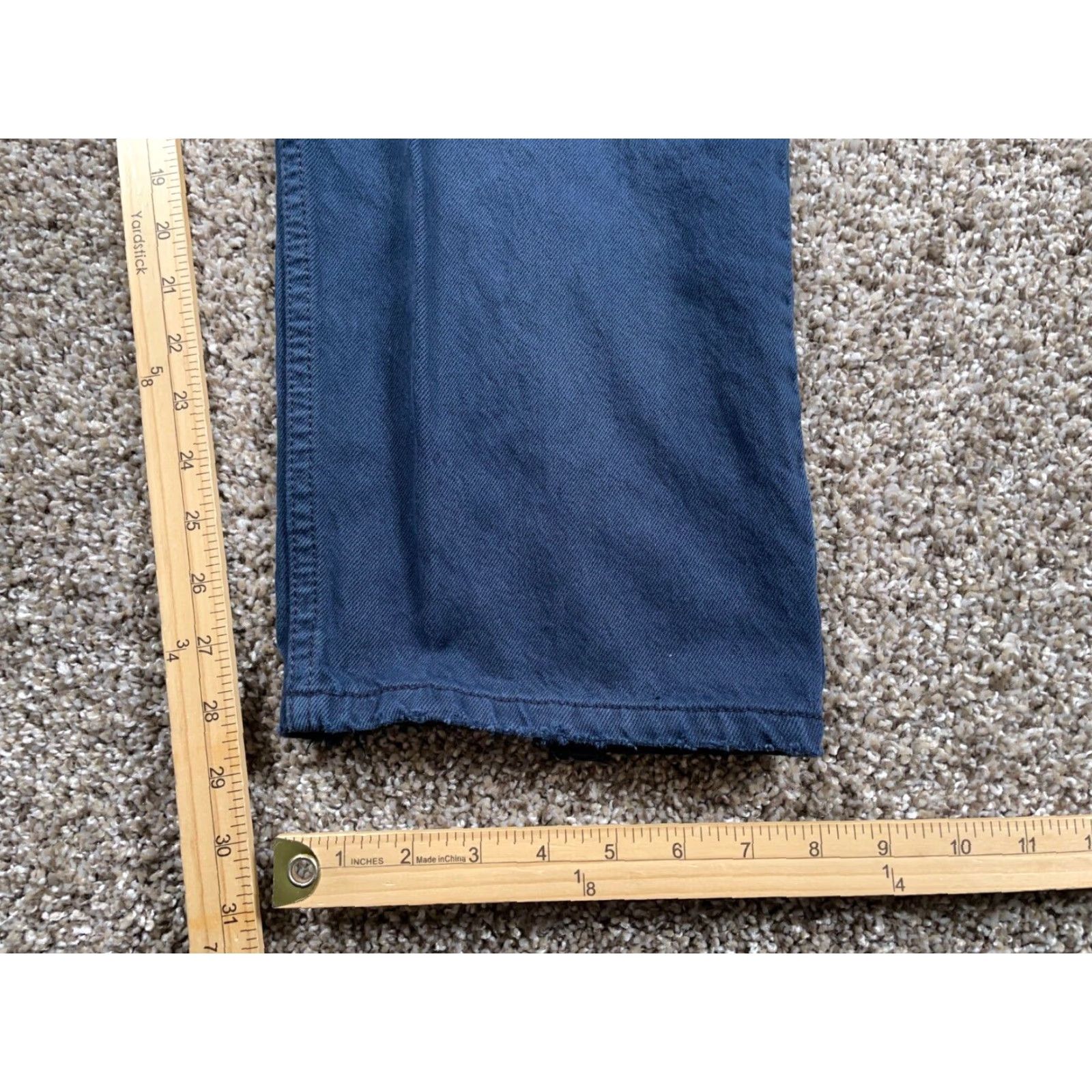 Levi's VINTAGE Levi's 505 Regular Fit Jeans Men's 34 x 28 Dark Blue Denim 90s Retro Grunge Size US 34 / EU 50 - 6 Thumbnail