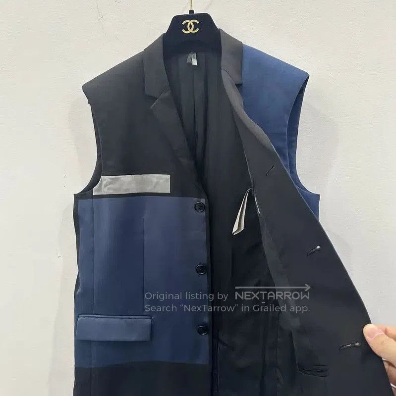 Dior Dior XS Navy Silk Men's Vest . Size US XS / EU 42 / 0 - 2 Thumbnail