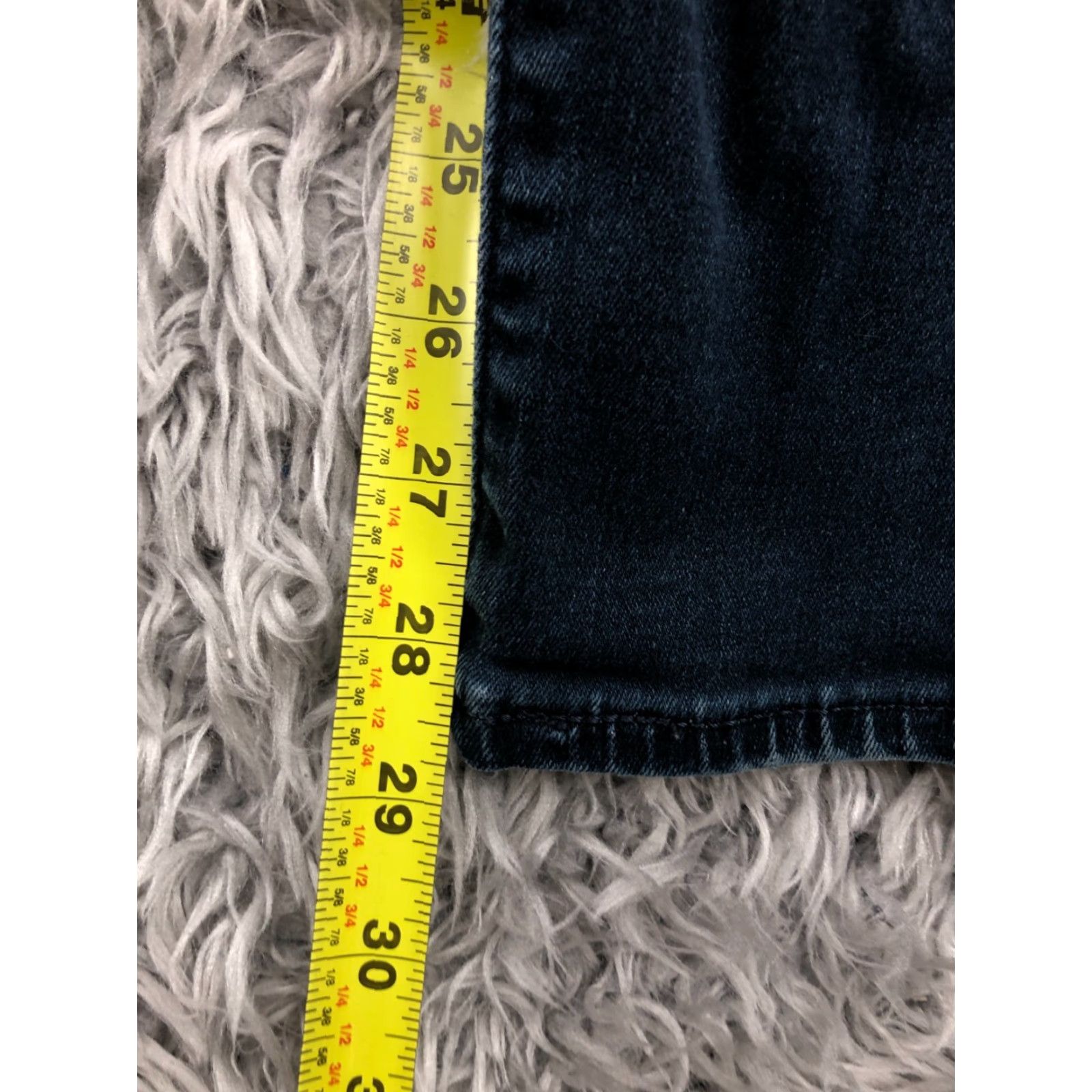 Levi's Levi's 711 Skinny Jeans Womens Size 27 Dark Wash Blue Flaw - 5-Pocket Denim Regular Rise Low Inseam 30" Size 27" / US 4 / IT 40 - 3 Thumbnail