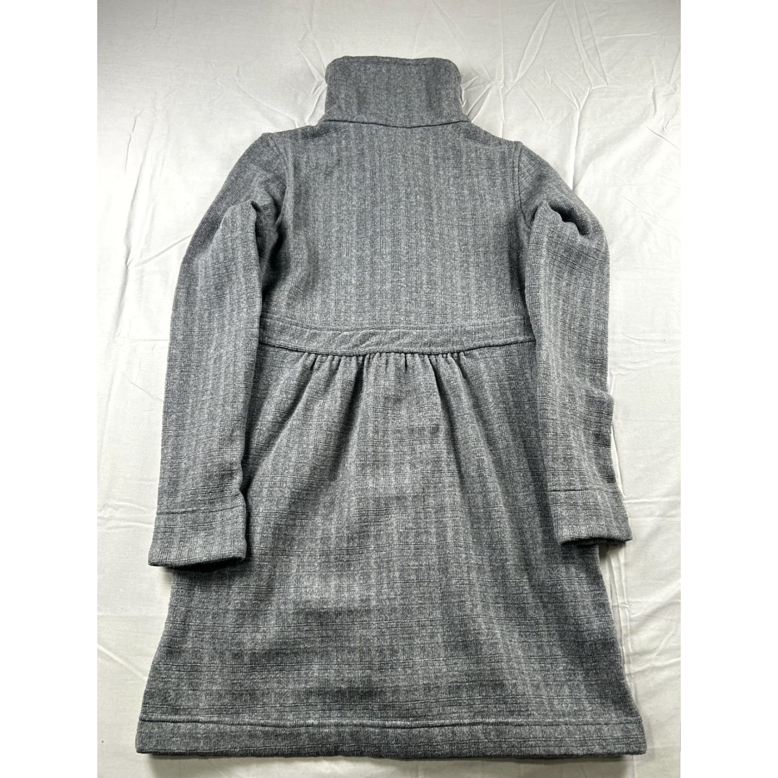 Patagonia Patagonia Womens XS Gray Fleece Coat Button Front Long Jacket Size XS / US 0-2 / IT 36-38 - 2 Thumbnail