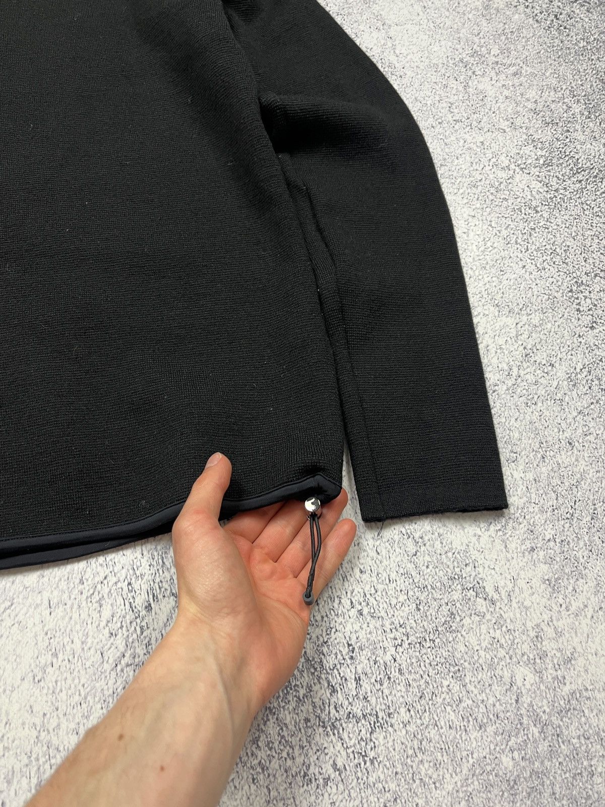 Prada Vintage Archive Prada Nylon Detail Wool Red Tab Knit Sweater Size US M / EU 48-50 / 2 - 13 Thumbnail