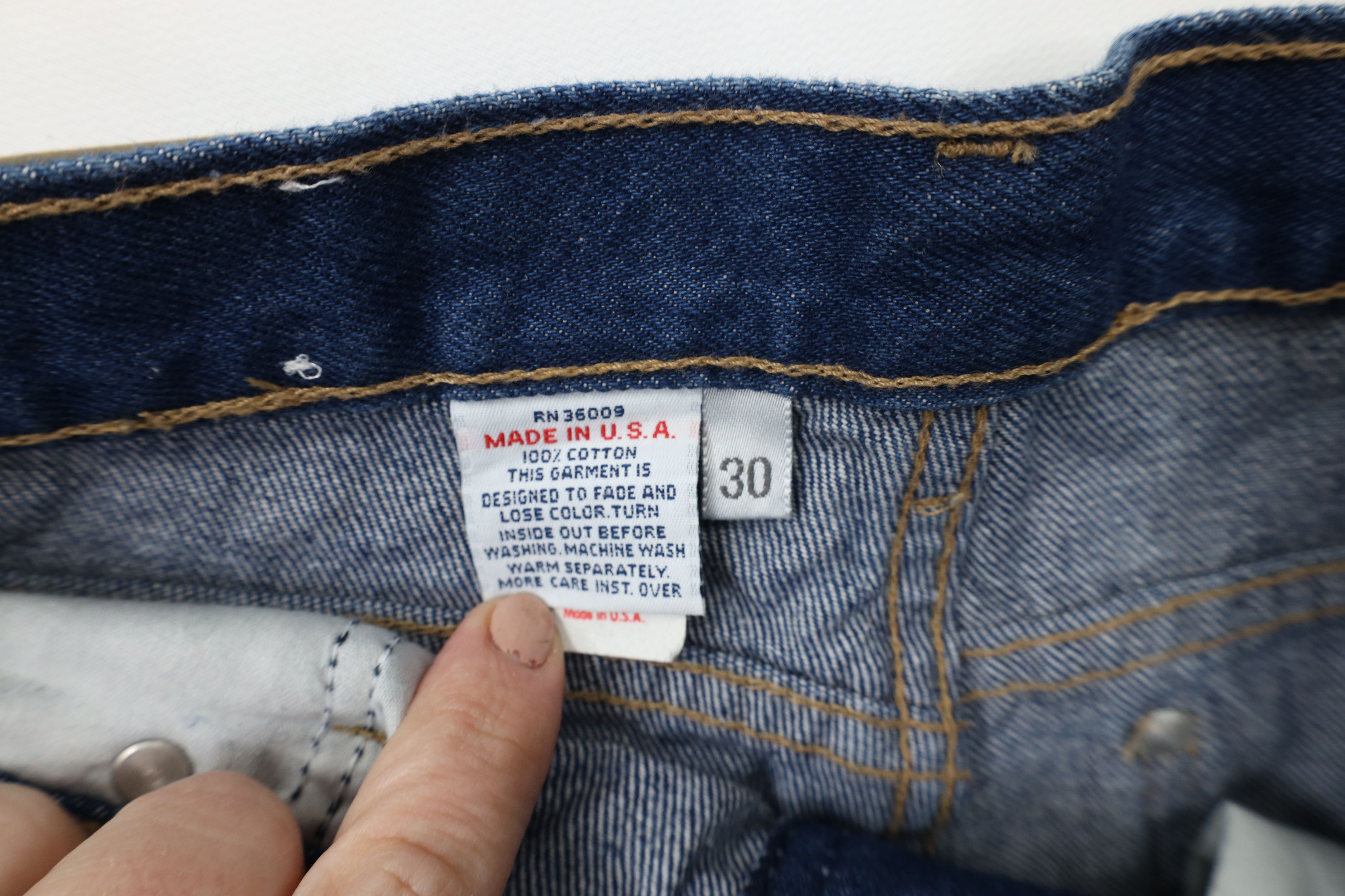 Calvin Klein × Vintage Deadstock Vintage 90s Calvin Klein Western Denim Jeans USA Size 30" / US 8 / IT 44 - 3 Thumbnail