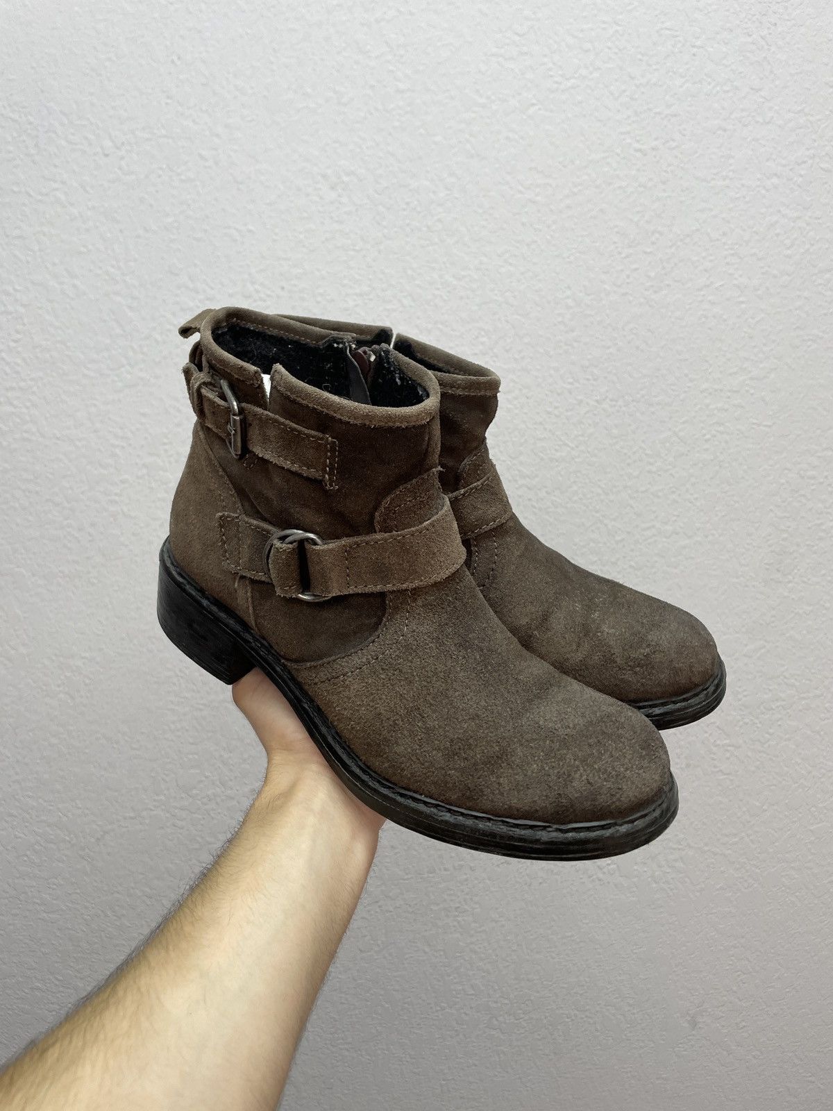 If Six Was Nine Vintage Italian AS 98 Vibe Guidi Style Leather Biker Boots Size US 7 / EU 40 - 9 Thumbnail