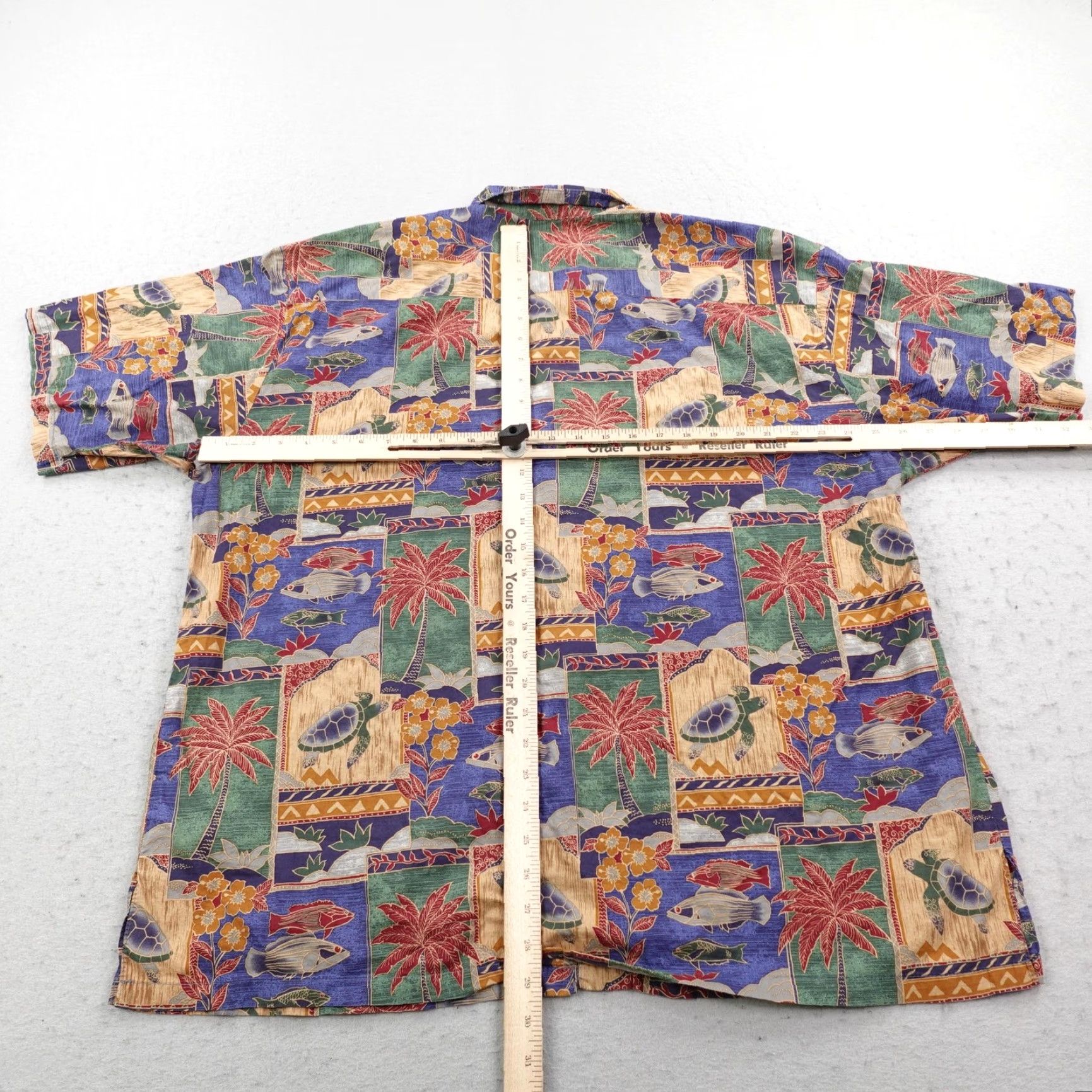 Tori Richard Tori Richard Shirt Mens 2XL Sea Life Turtles Fish Hawaiian Aloha Tropical Camp Size US XXL / EU 58 / 5 - 5 Thumbnail