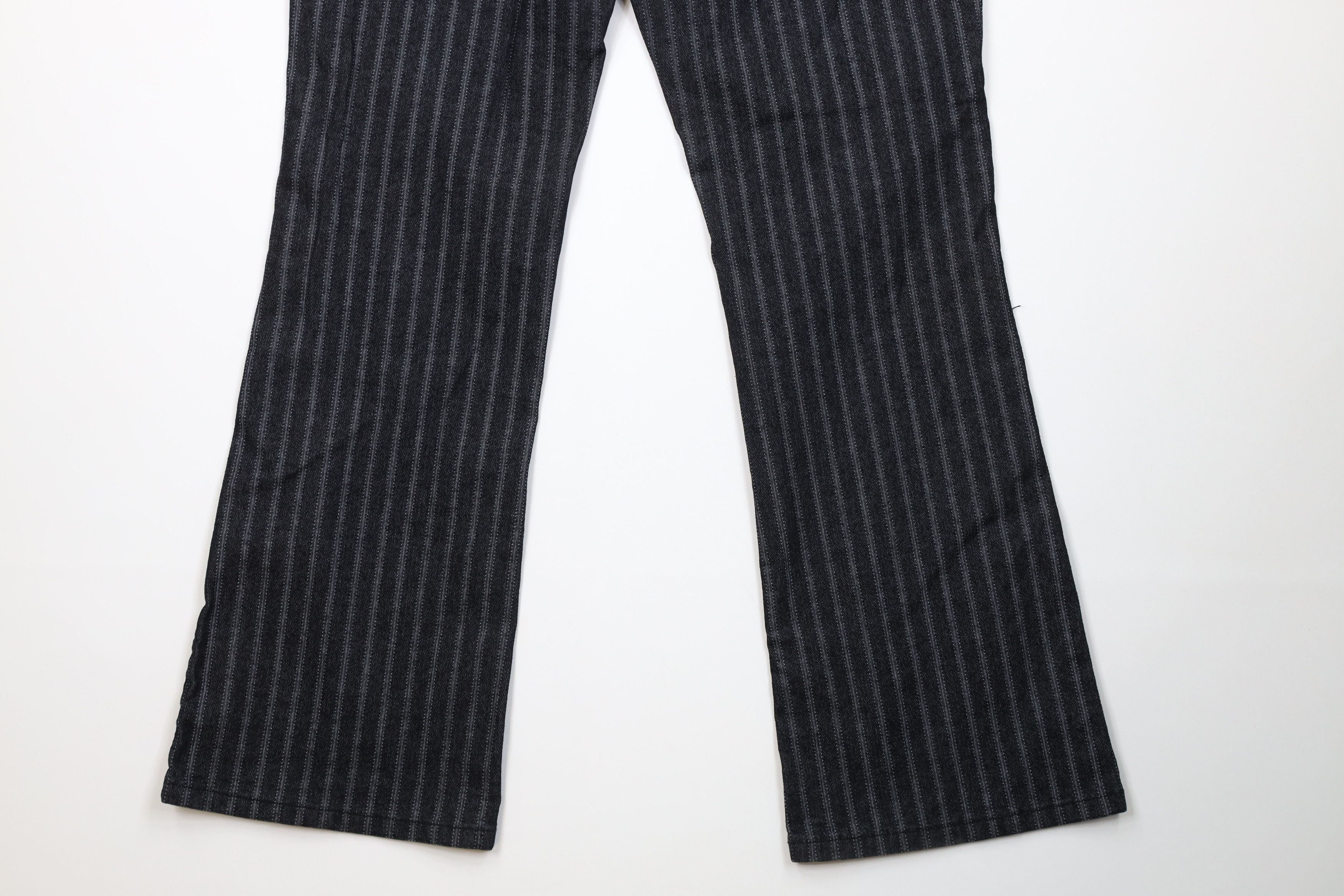Vintage Vintage 90s Y2K Streetwear Striped Flared Wide Leg Jeans Size 36" / US 14 / IT 50 - 11 Thumbnail
