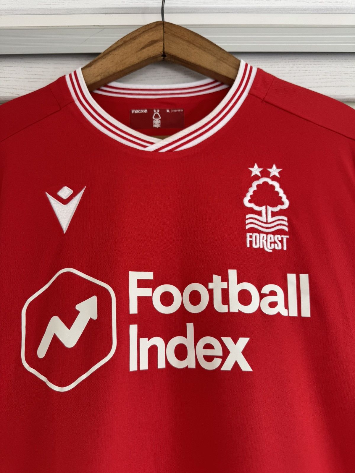 Macron Nottingham Forest 2020-2021 Home Soccer Jersey Football Kit Size US XL / EU 56 / 4 - 6 Thumbnail