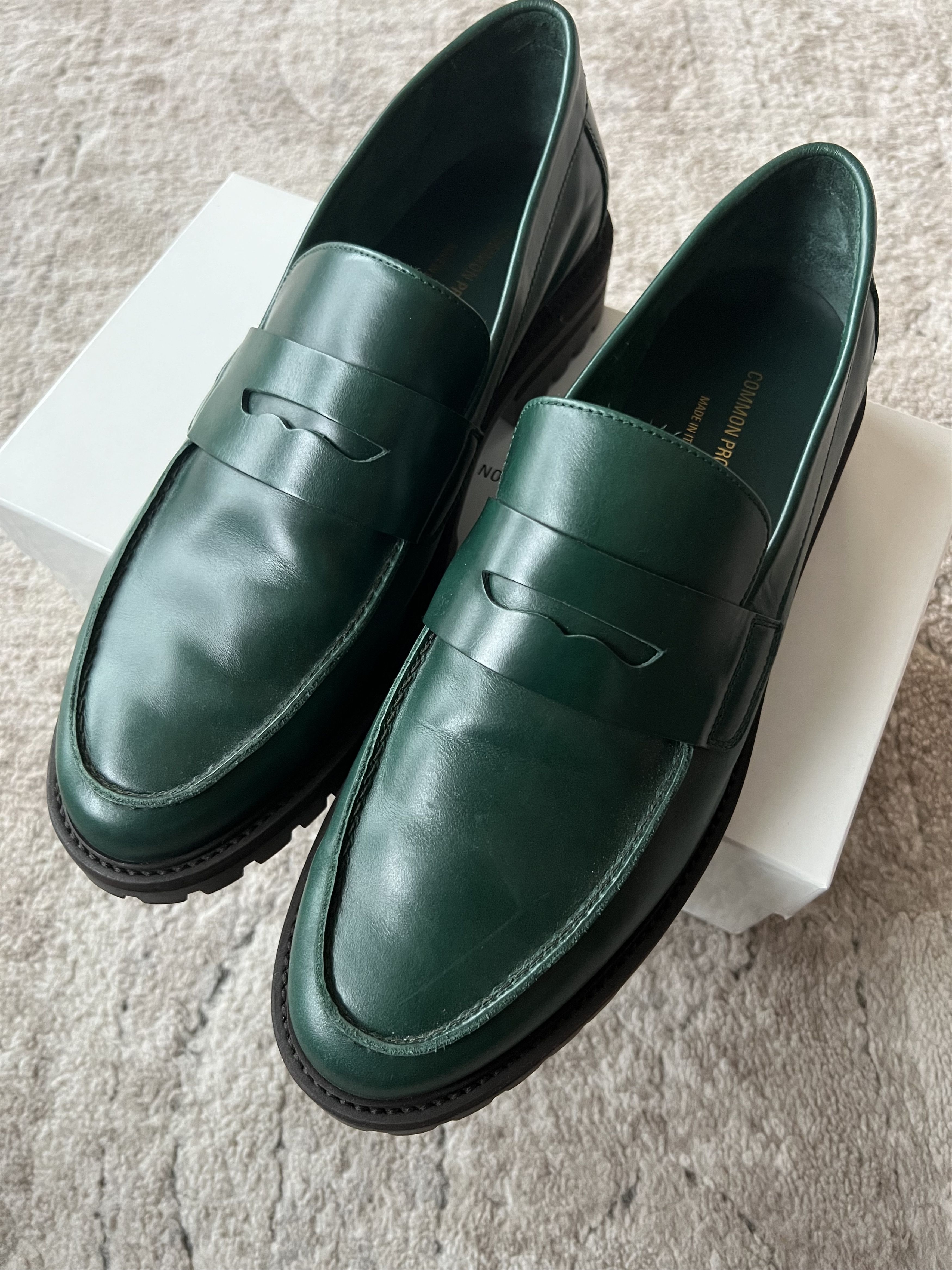 Common Projects Lug Sole Loafers Common Projects City Loafer In