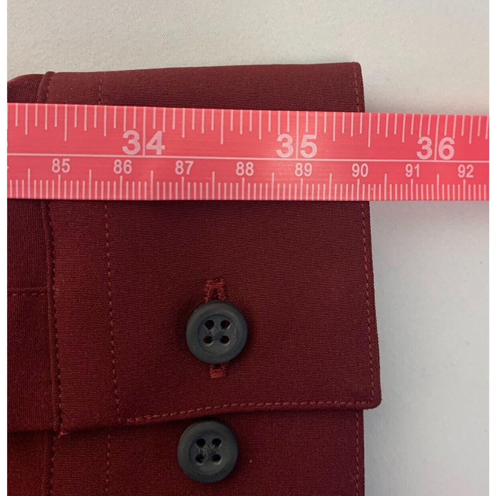 Apt. 9 Apt 9 Button Up Shirt Mens Large Premier Flex Perf Slim Red Size US L / EU 52-54 / 3 - 11 Thumbnail