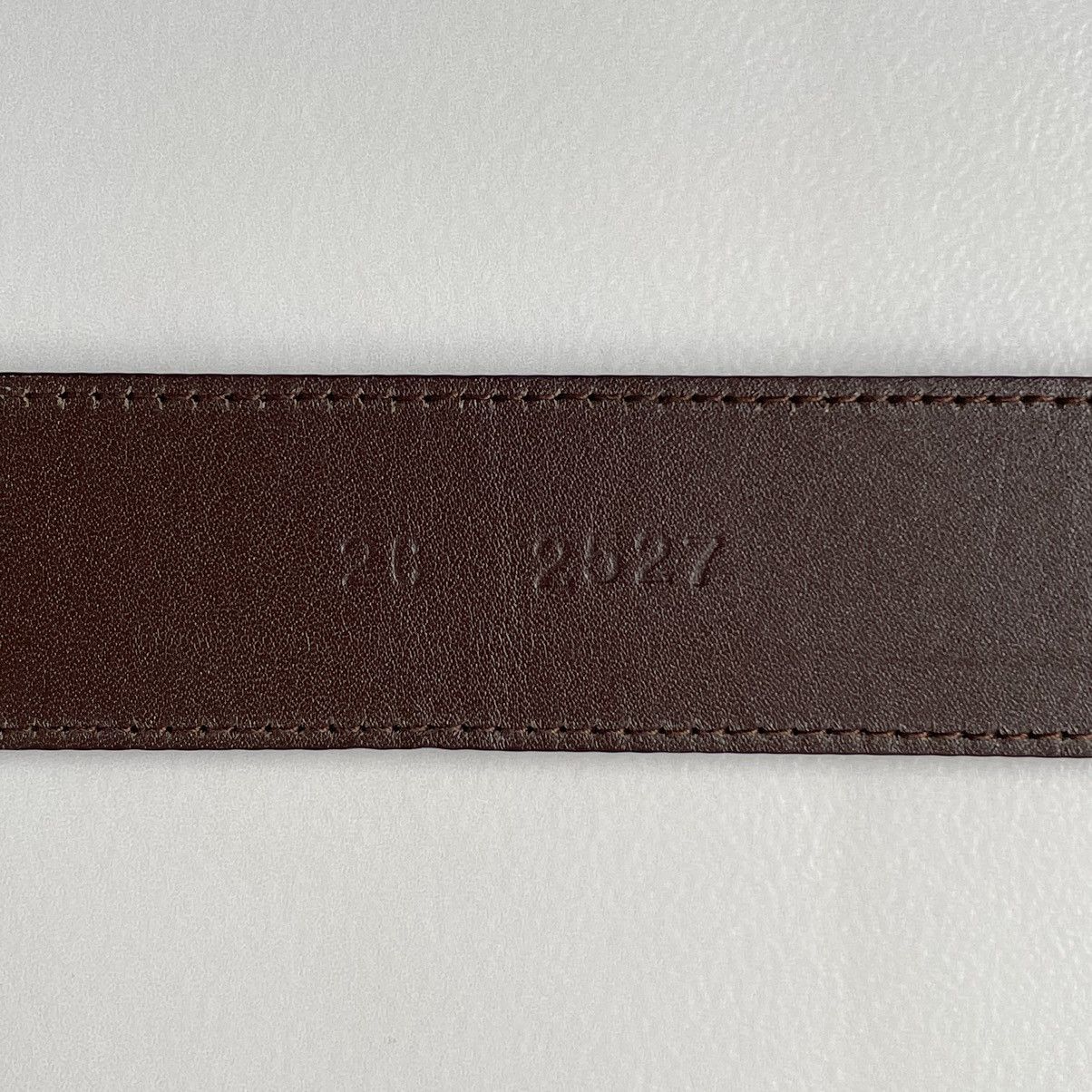 Prada 3cm Brown Ostrich Leather Belt Size 30 - 10 Thumbnail