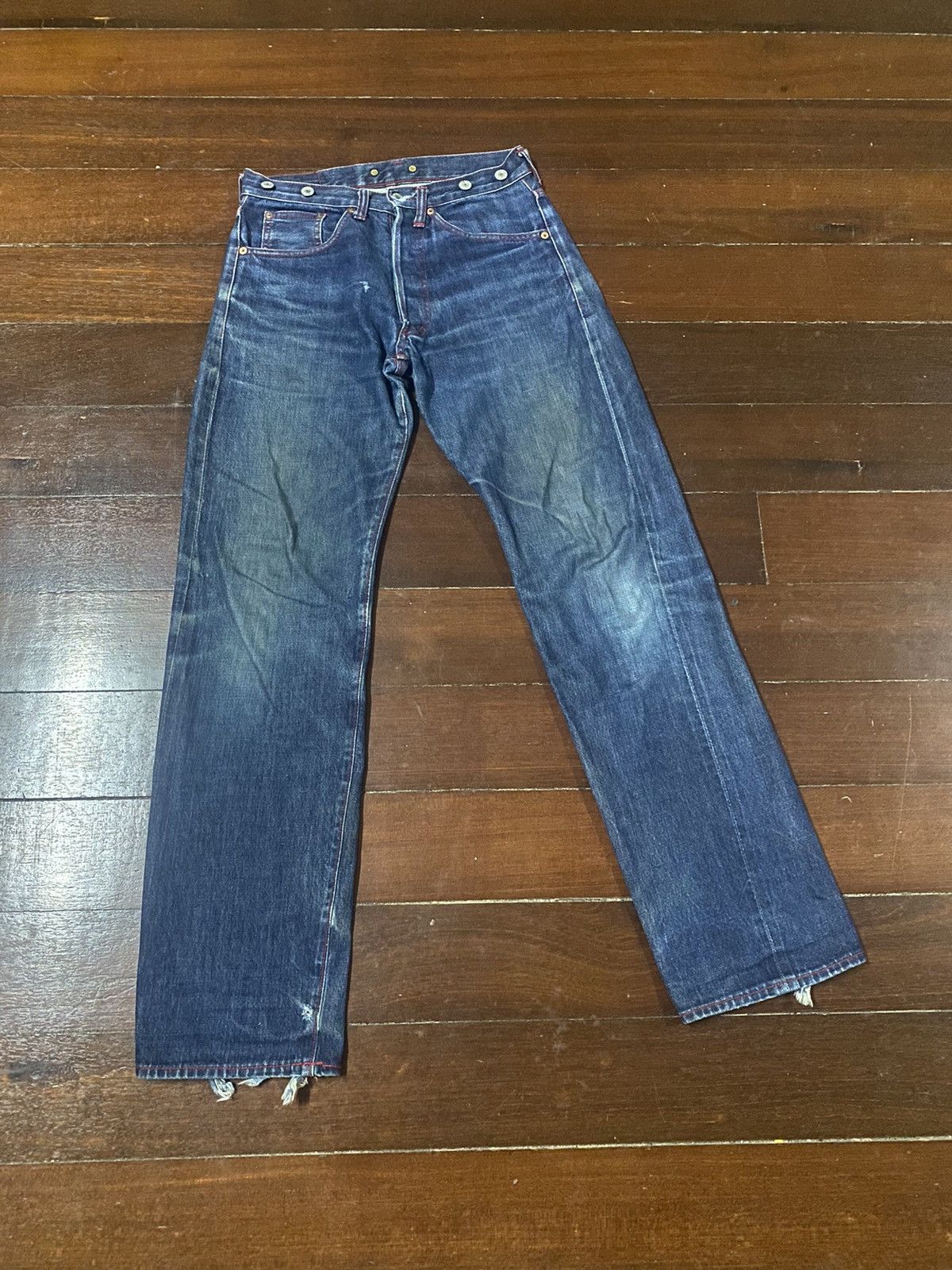 Studio D'Artisan studio d'artisan 480 tokushima denim selvedge distressed Size US 30 / EU 46 - 1 Thumbnail