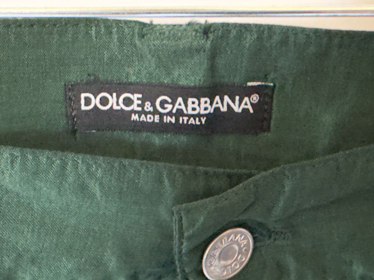 Dolce & Gabbana Green Cotton-Viscose Five-Pocket Pants IT 48 ZDP72/822N Size US 32 / EU 48 - 7 Thumbnail