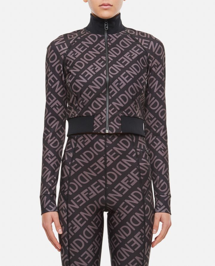 Fendi o1w1db10325 FAF086 Ski Sweater in Black & Grey Size XL / US 12-14 / IT 48-50 - 2 Thumbnail