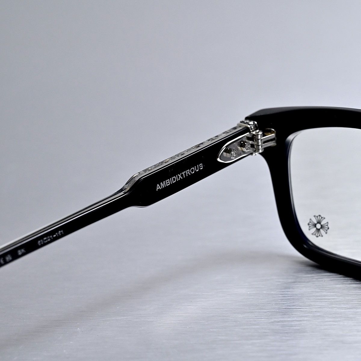 Chrome Hearts CHROME HEARTS AMBIDIXTROUS BLACK GLASSES Size ONE SIZE - 7 Thumbnail