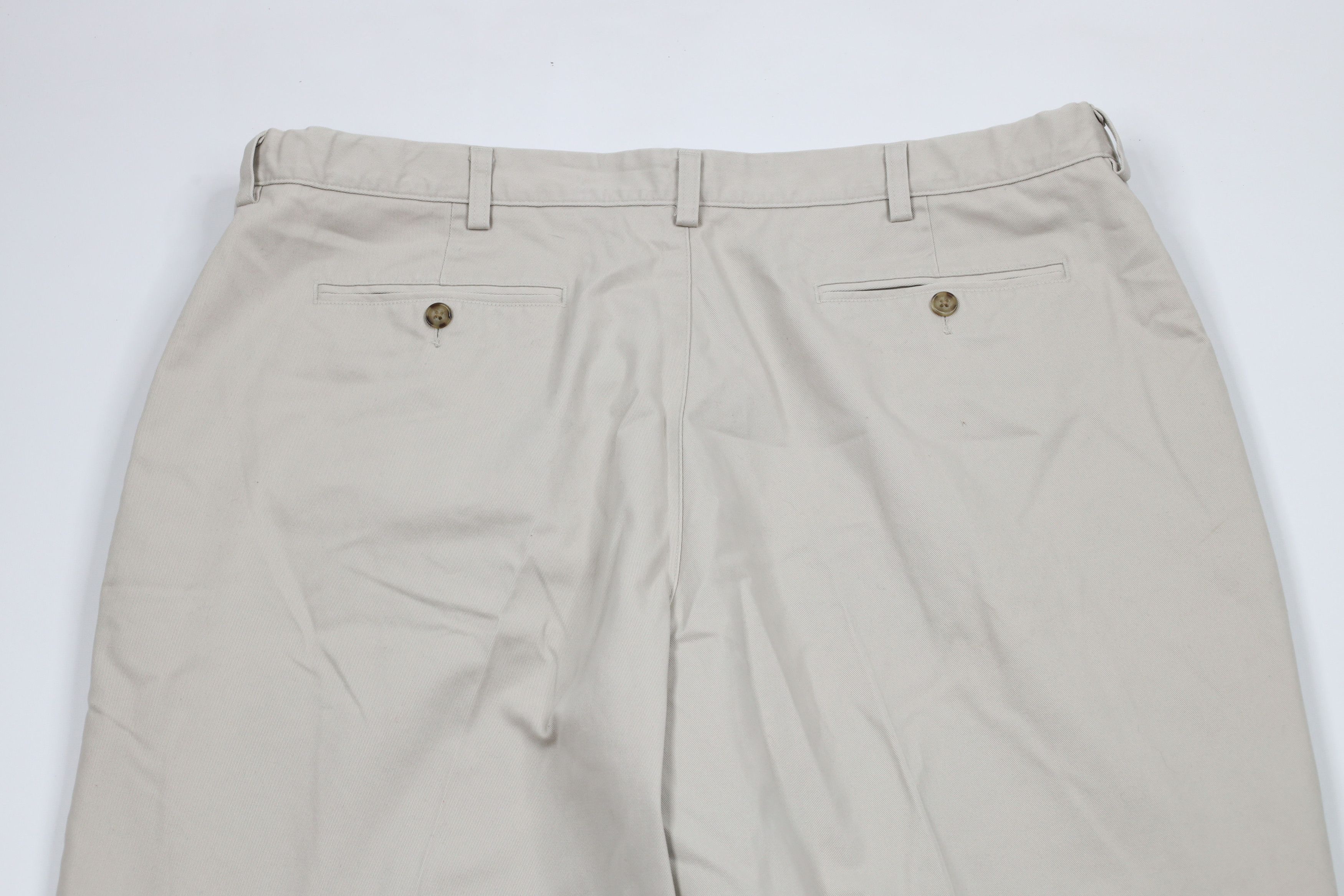 L.L. Bean × Vintage Deadstock Vintage LL Bean Chino Pants Trousers Stone Cotton Size US 42 / EU 58 - 10 Thumbnail