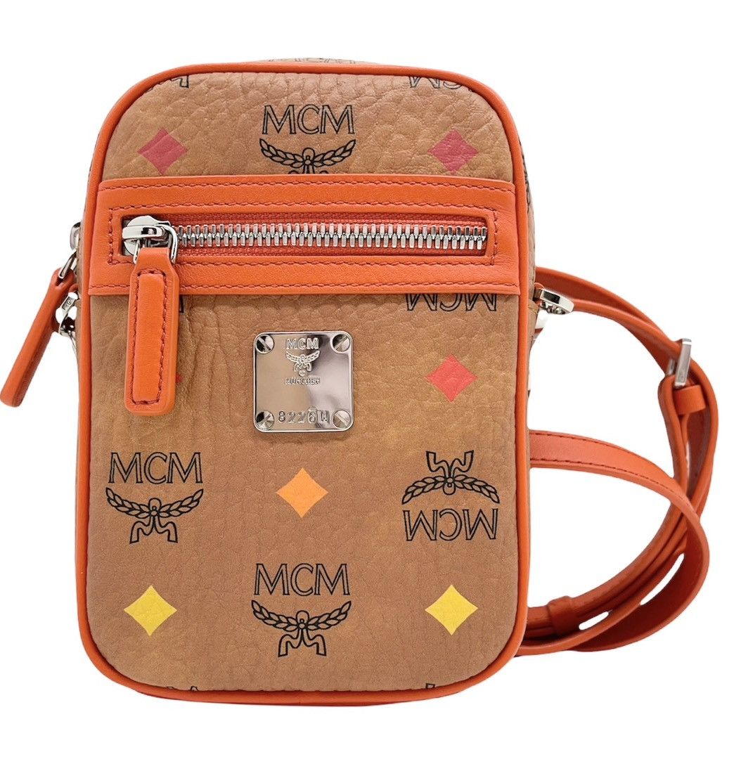 MCM mini leather crossbody bag - Brown