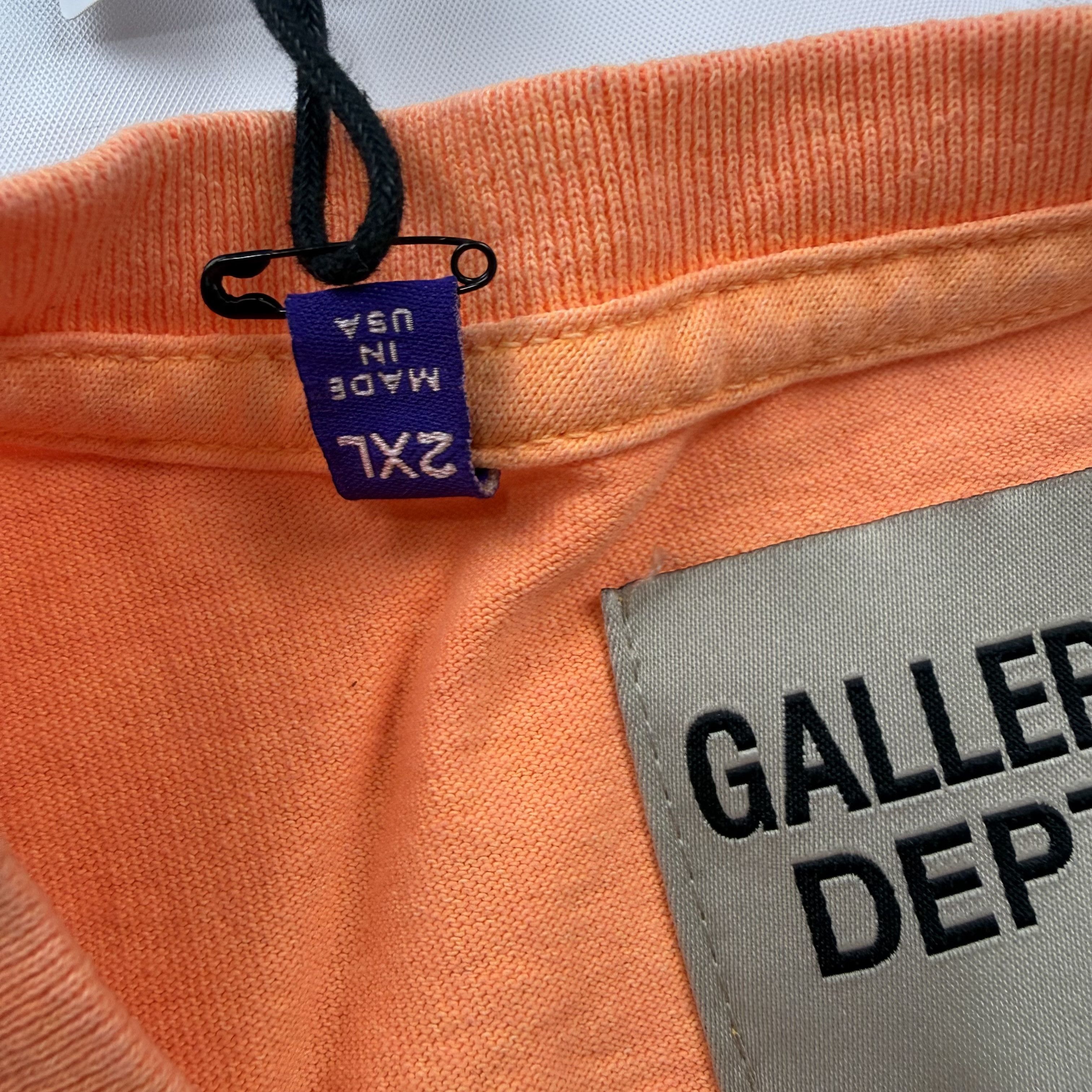 Gallery Dept. Gallery Dept Dept de la Galerie Orange Graphic T-Shirt Mens Size US XXL / EU 58 / 5 - 7 Thumbnail