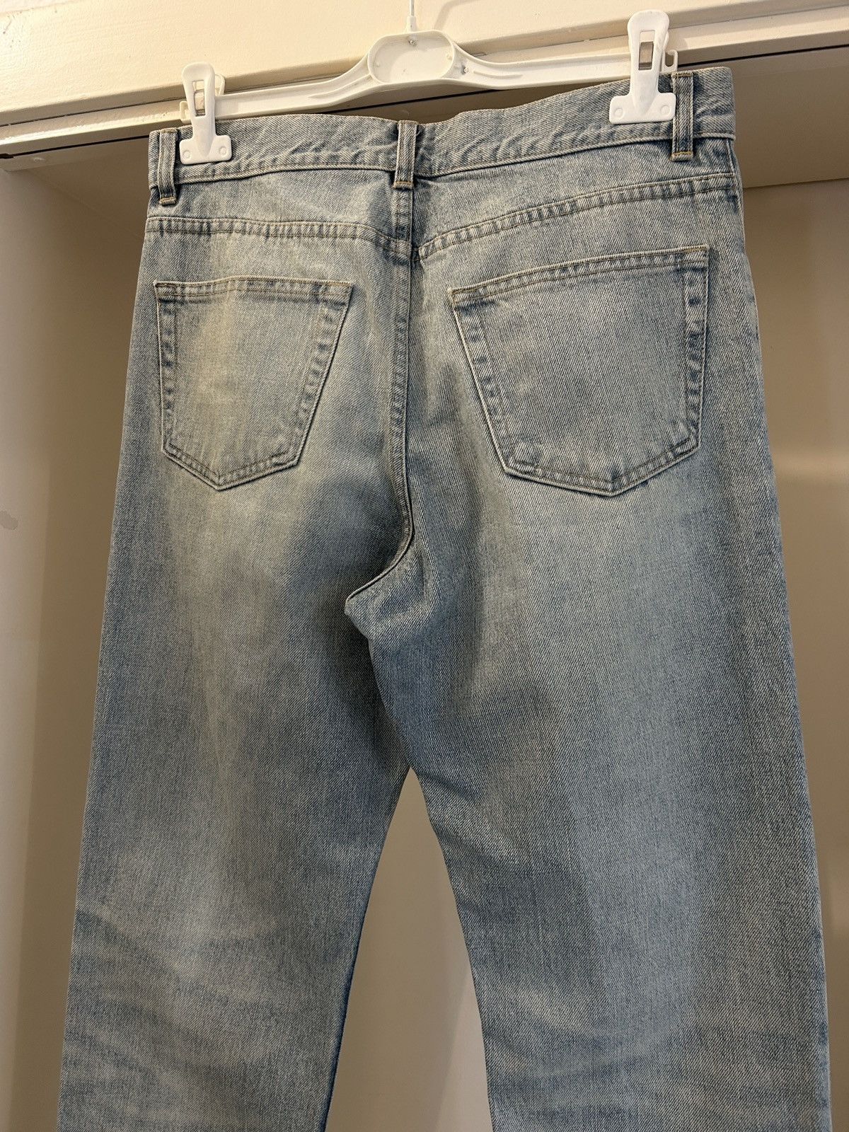Helmut Lang 2000s classic cut light sanded denim jeans Size US 32 / EU 48 - 7 Thumbnail