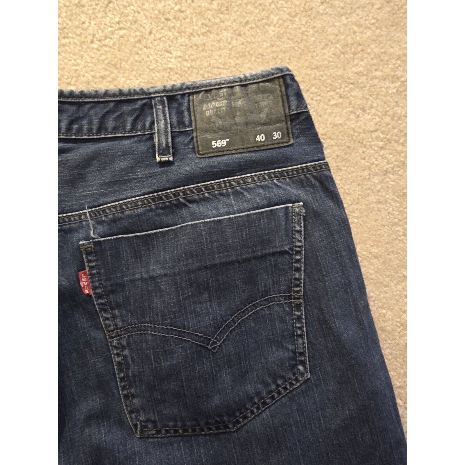Levi's Levis 569 Jeans Men's 40x30 Loose Straight Classic Size US 40 / EU 56 - 5 Thumbnail