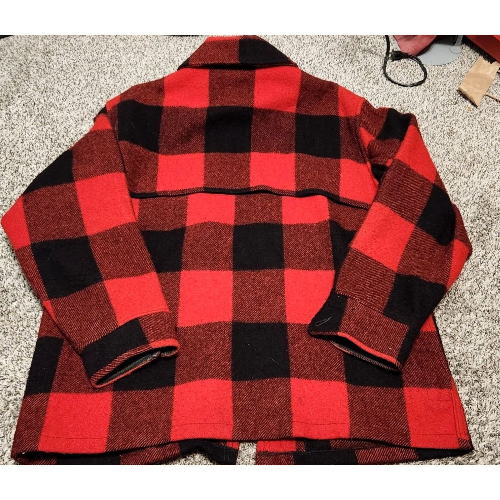 Vintage VINTAGE Woolrich Jacket 3-in-1 Wool Buffalo Plaid Zip LARGE Red Men USA Full Zip Hunting Coat Size US L / EU 52-54 / 3 - 2 Thumbnail