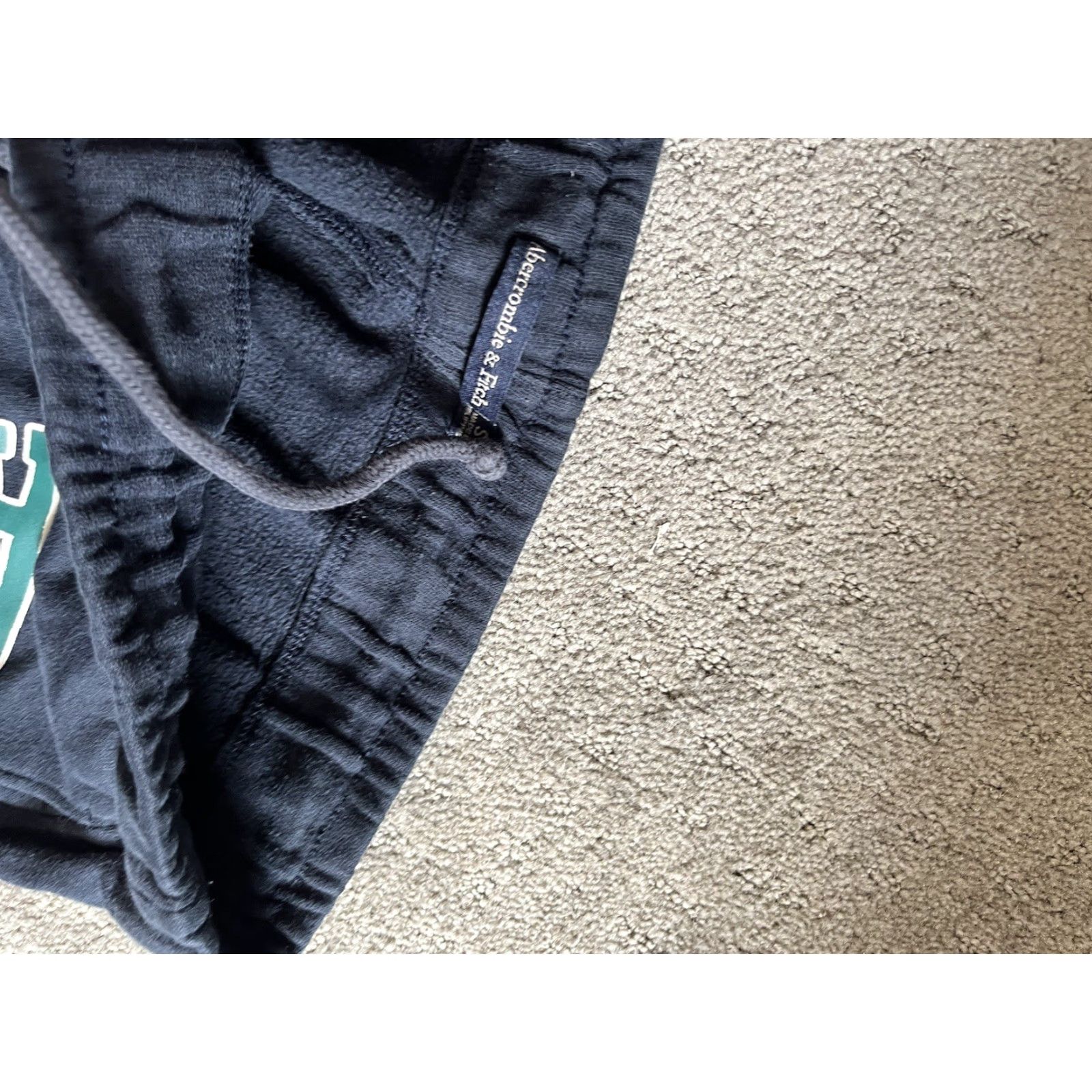 Abercrombie & Fitch Abercrombie & Fitch Sweatpants Lounge Pants Size S Navy Blue Logo Green Women XS? Size 28" / US 6 / IT 42 - 5 Thumbnail