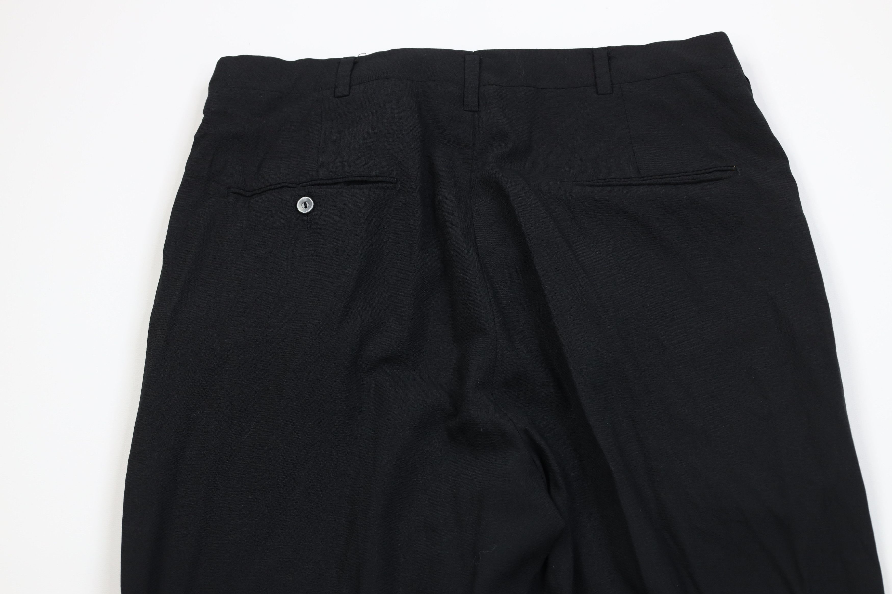 Vintage Vintage 50s Rockabilly Wool Gabardine Chino Pants Black USA Size US 32 / EU 48 - 8 Thumbnail