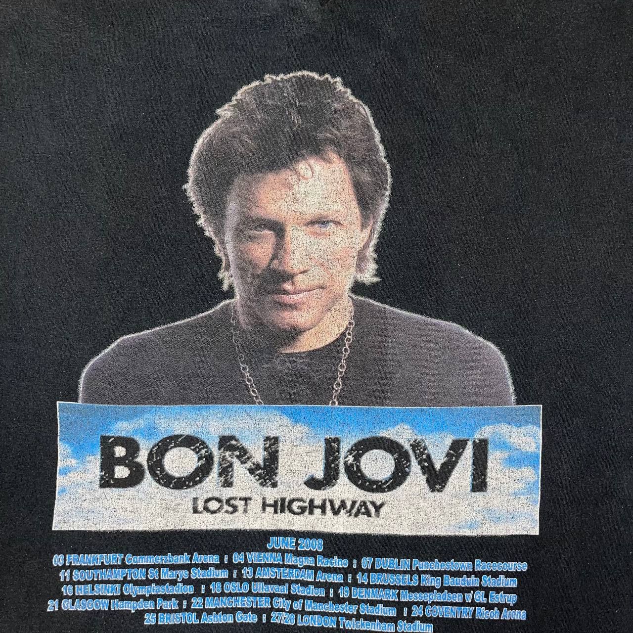 Gildan BON JOVI The Lost Highway Tour 2008 Size L Overseas Tour EUC Size US L / EU 52-54 / 3 - 8 Thumbnail