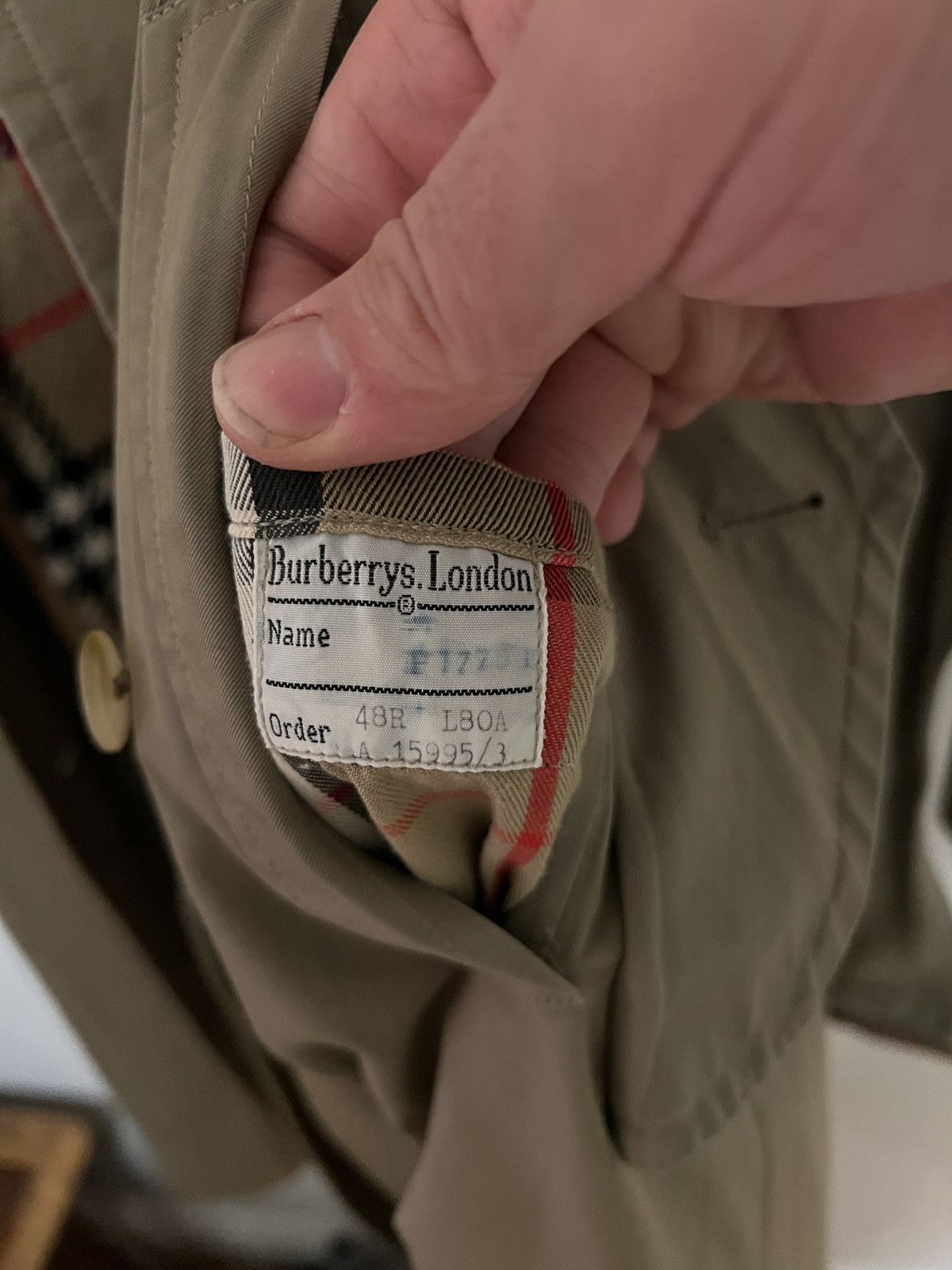 Burberry Vintage Burberry Trench Coat 48R Made In England Wool Liner Size US M / EU 48-50 / 2 - 3 Thumbnail