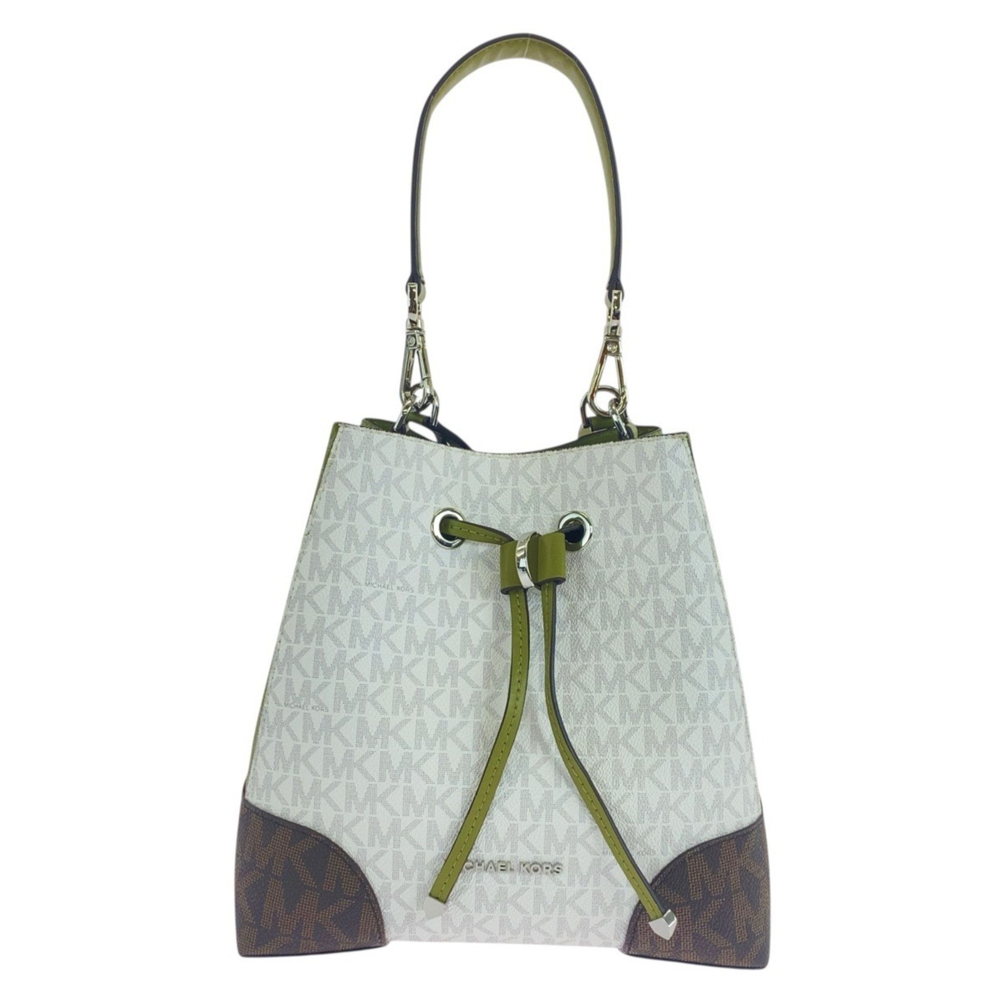Michael Kors Michael Kors White Multicolor Silver Hardware Handbag 