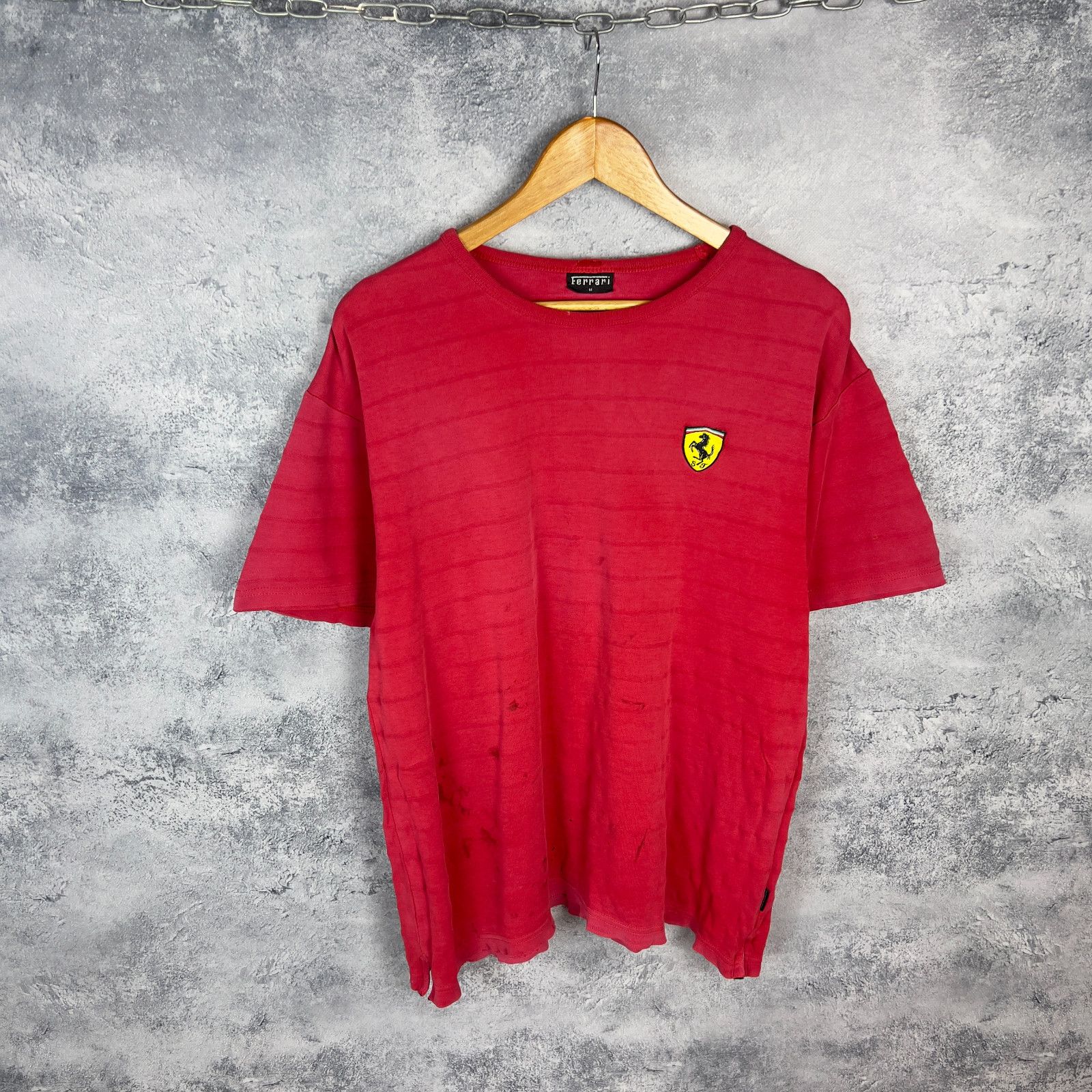 Ferrari Ferrari Tee Men's Size M Red Cotton Short Sleeve ` Size US M / EU 48-50 / 2 - 1 Thumbnail