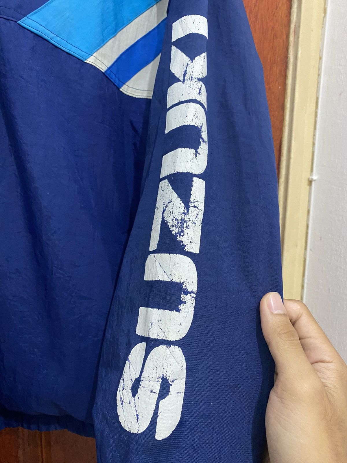 Japanese Brand × Vintage Vintage Team Suzuki Racing Motor GP Big Logo Bomber Jacket Size US M / EU 48-50 / 2 - 10 Thumbnail