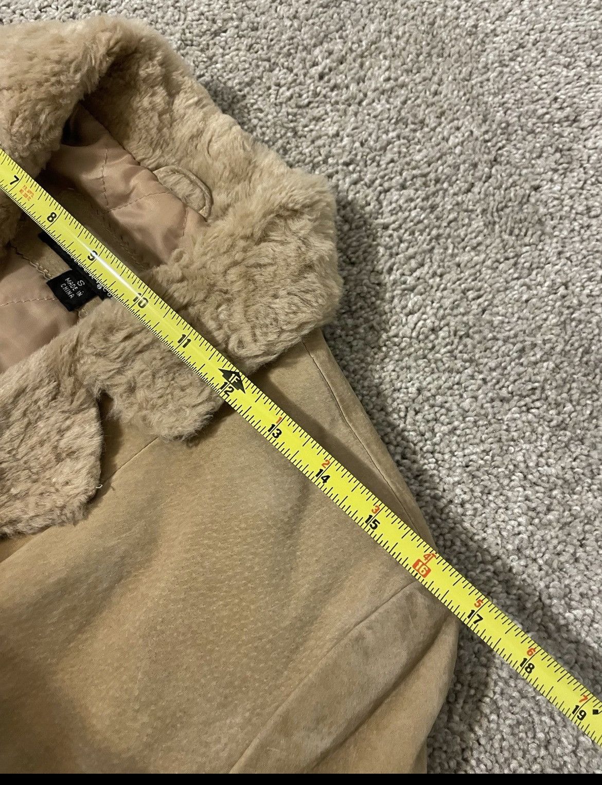 Vintage Vintage 70s Pimp Style Suede Leather Long Coat faux Fur Smal Size S / US 4 / IT 40 - 4 Thumbnail