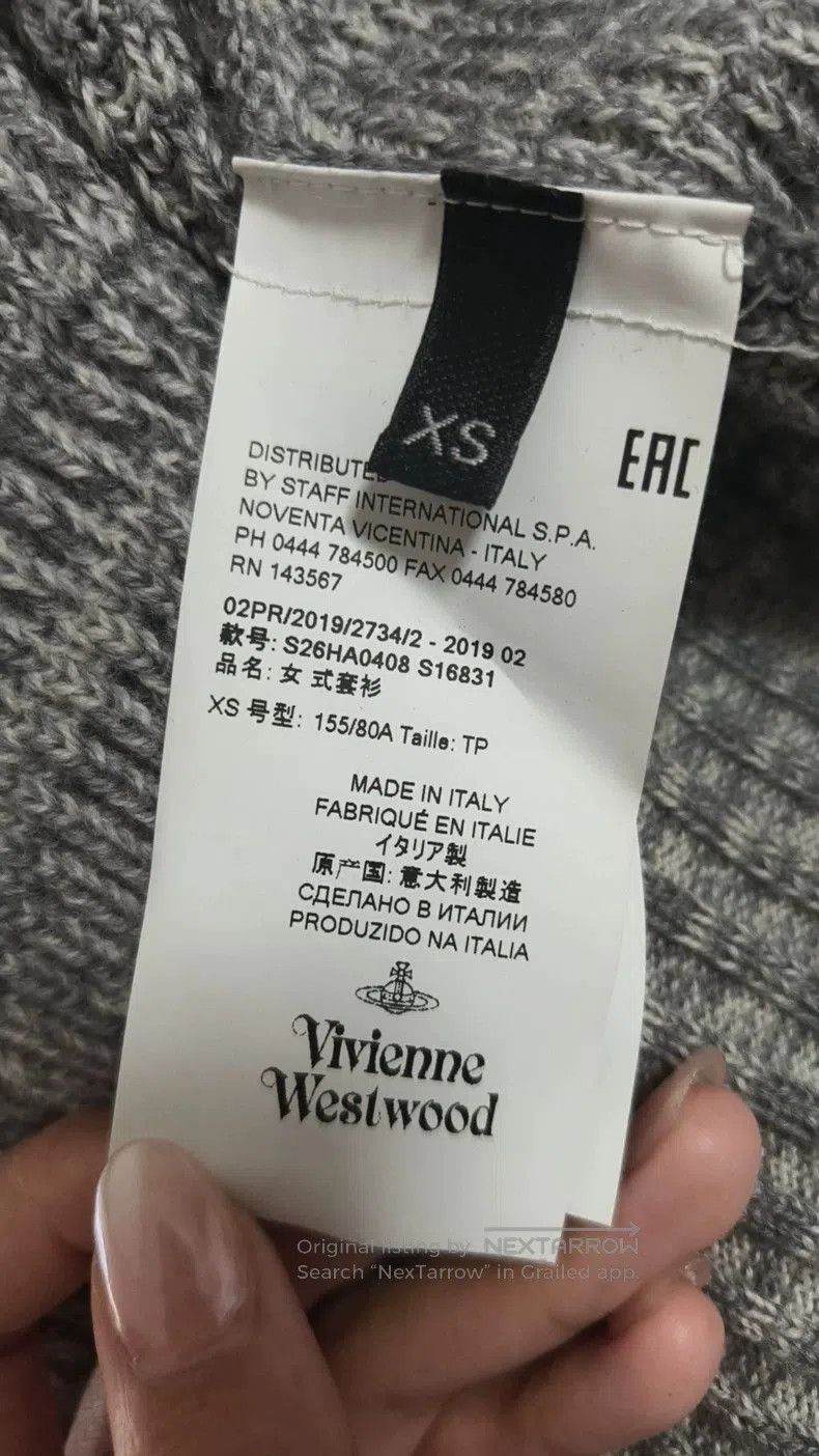 Vivienne Westwood Vivienne Westwood Grey Patchwork Cardigan XS. Size US XS / EU 42 / 0 - 5 Thumbnail