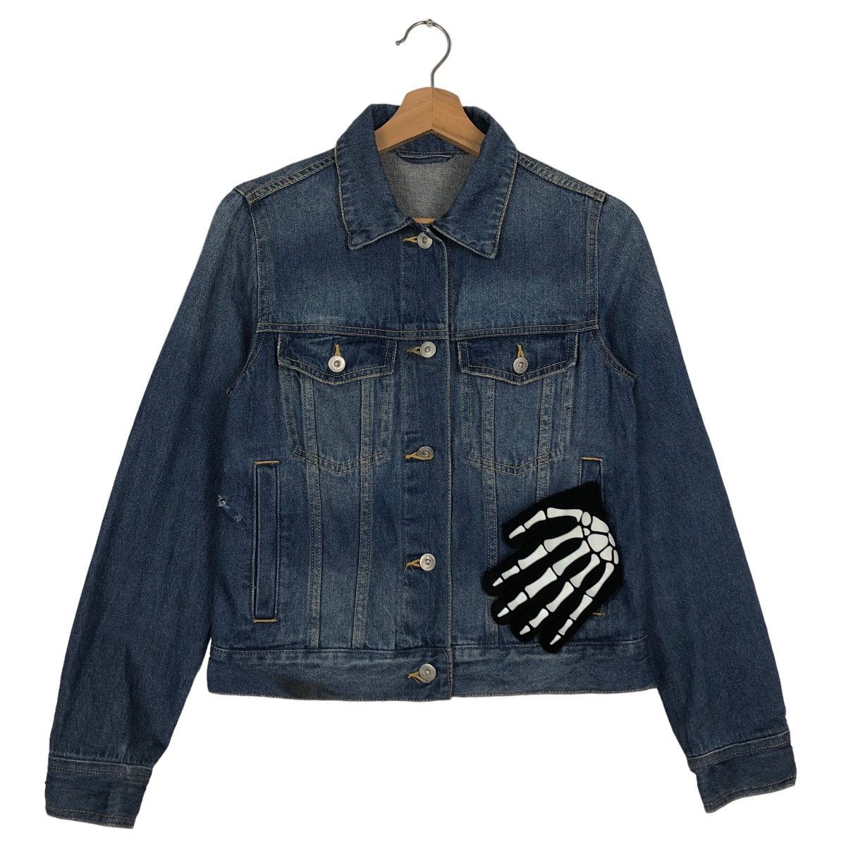 Japanese Brand 🔥90’s Biker Denim Jacket Gu Japan Punk Design Size US M / EU 48-50 / 2 - 2 Thumbnail