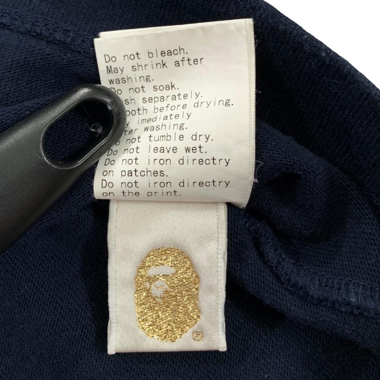 Bape Vintage A Bathing Ape Bape Busy Works Navy Blue 2007 T Shirt Size US L / EU 52-54 / 3 - 7 Thumbnail
